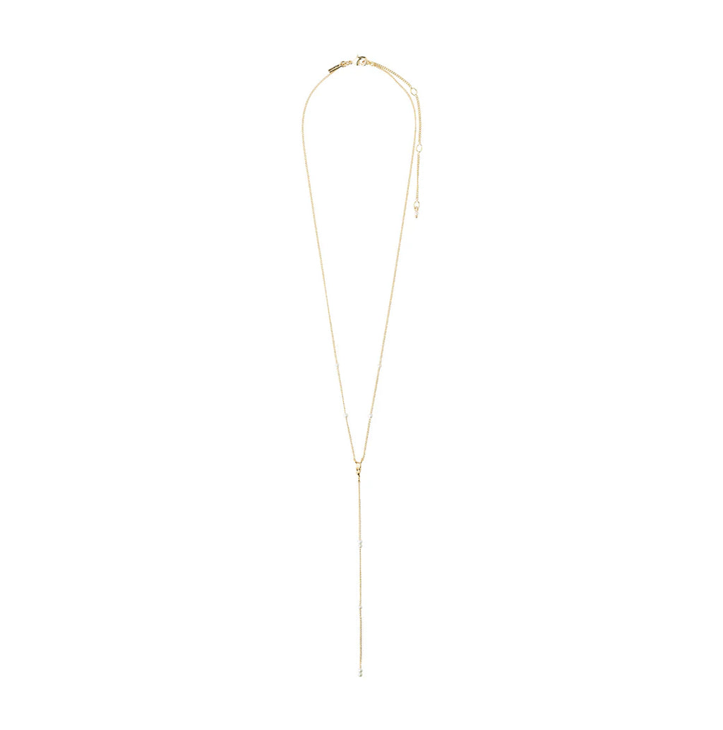 Eron recycled pearl Y-necklace