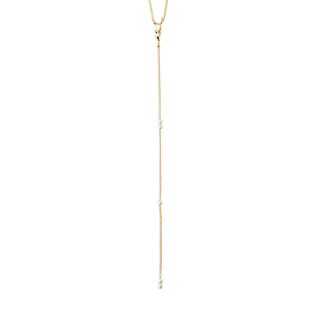 Eron recycled pearl Y-necklace
