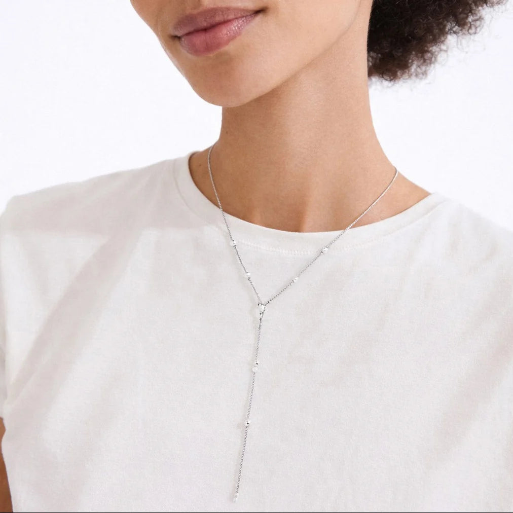 Eron recycled pearl Y-necklace