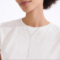 Eron recycled pearl Y-necklace