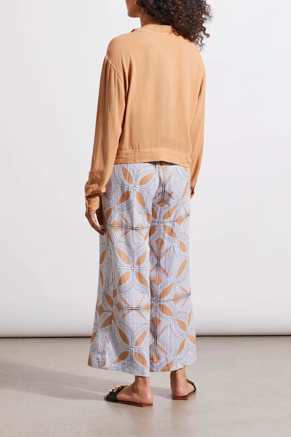 Cropped Linen Blend Jacket