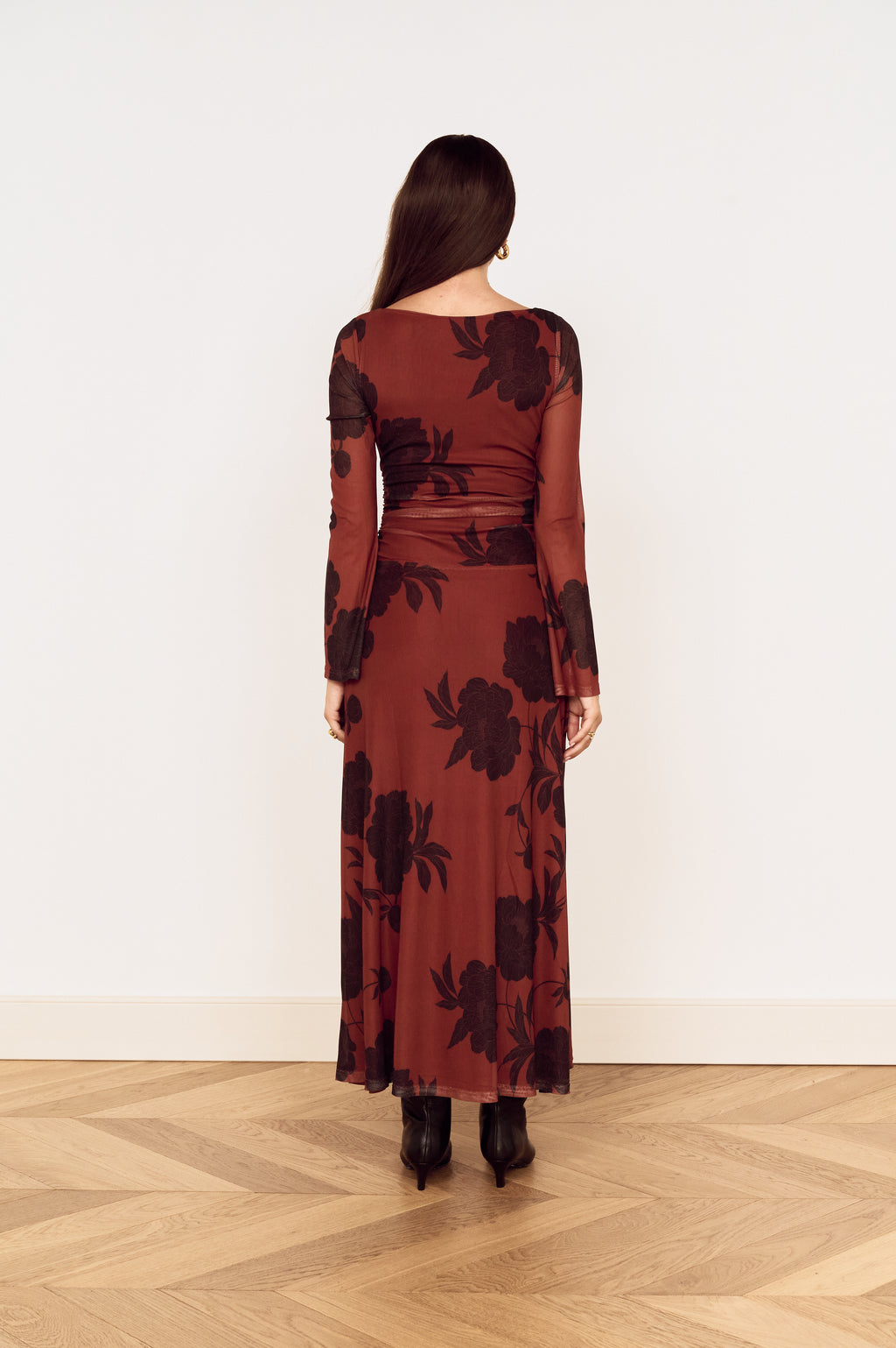 IMANI MESH MIDI DRESS