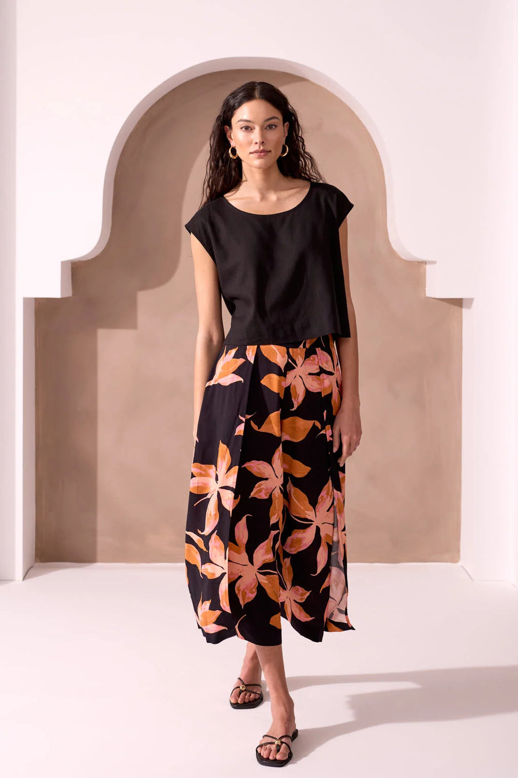 Flowy Cover-Up Wrap Front Pants