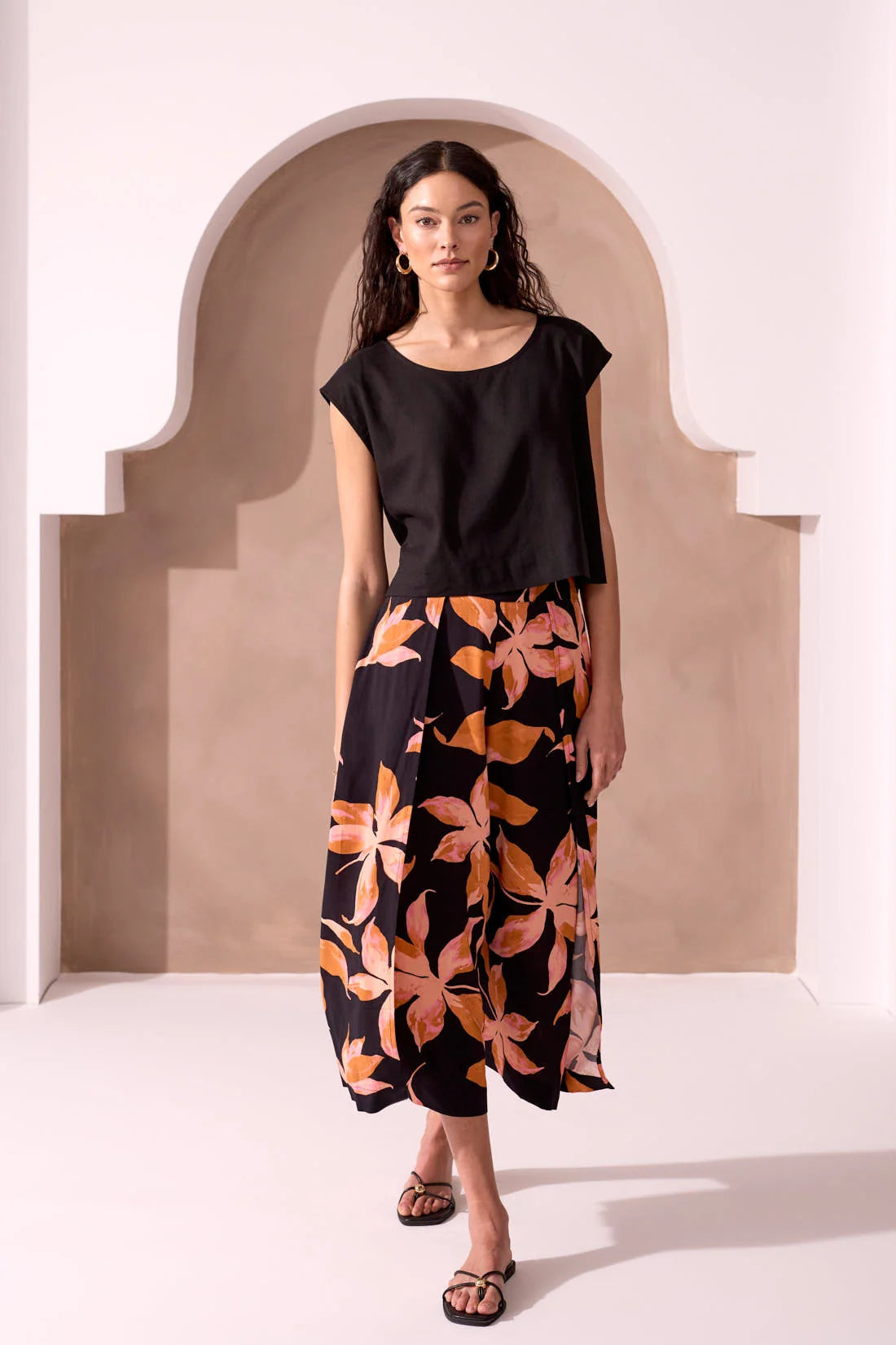 Flowy Cover-Up Wrap Front Pants