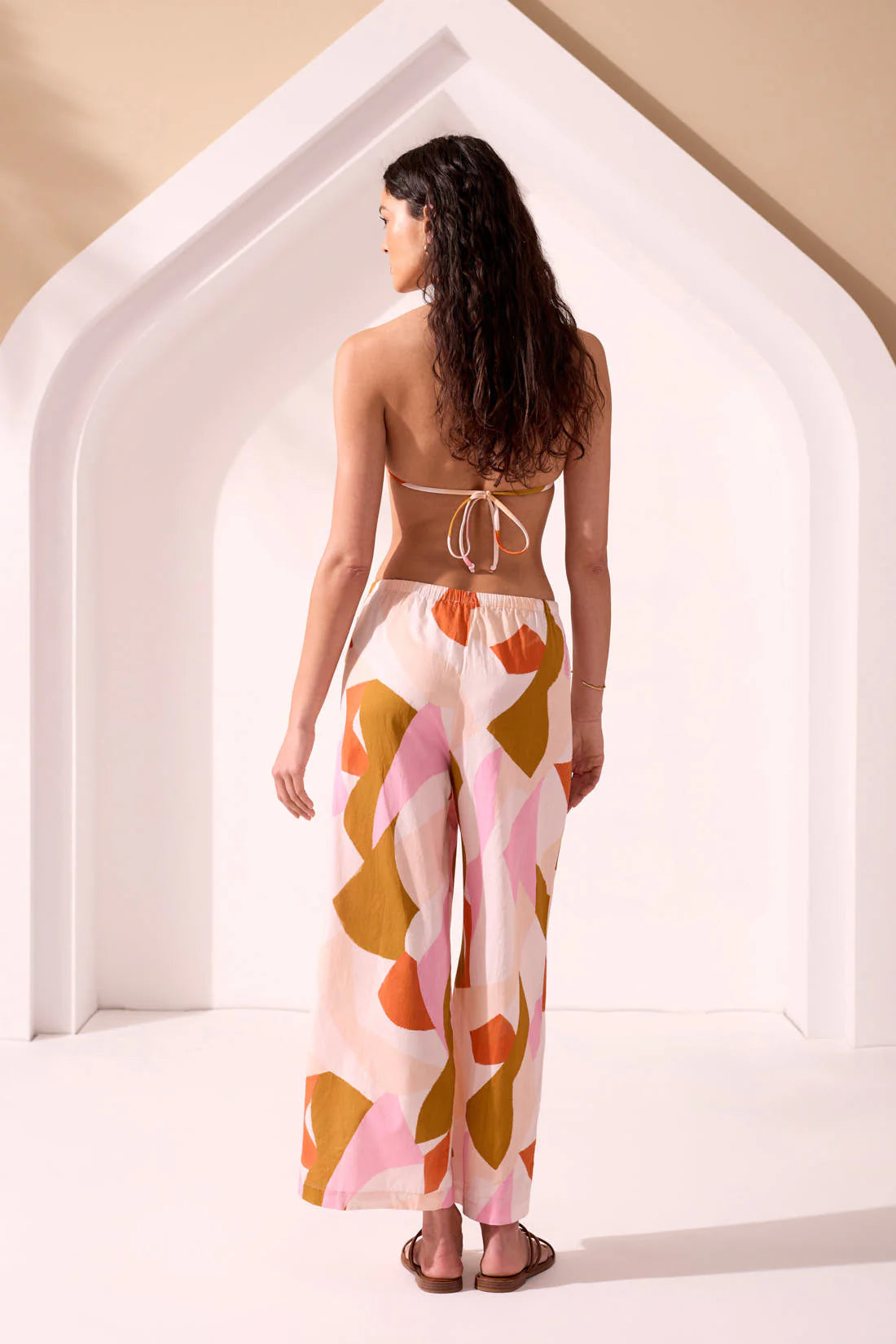 Flowy Drawstring Wide Leg Pants