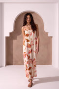 Soft Linen V-Back Wide-Leg Jumpsuit