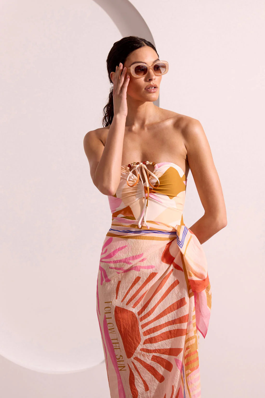 Flatten It® Tummy Control Ruched One-Piece Swimsuit