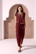 Soft Linen Relaxed Tapered Cropped Pants