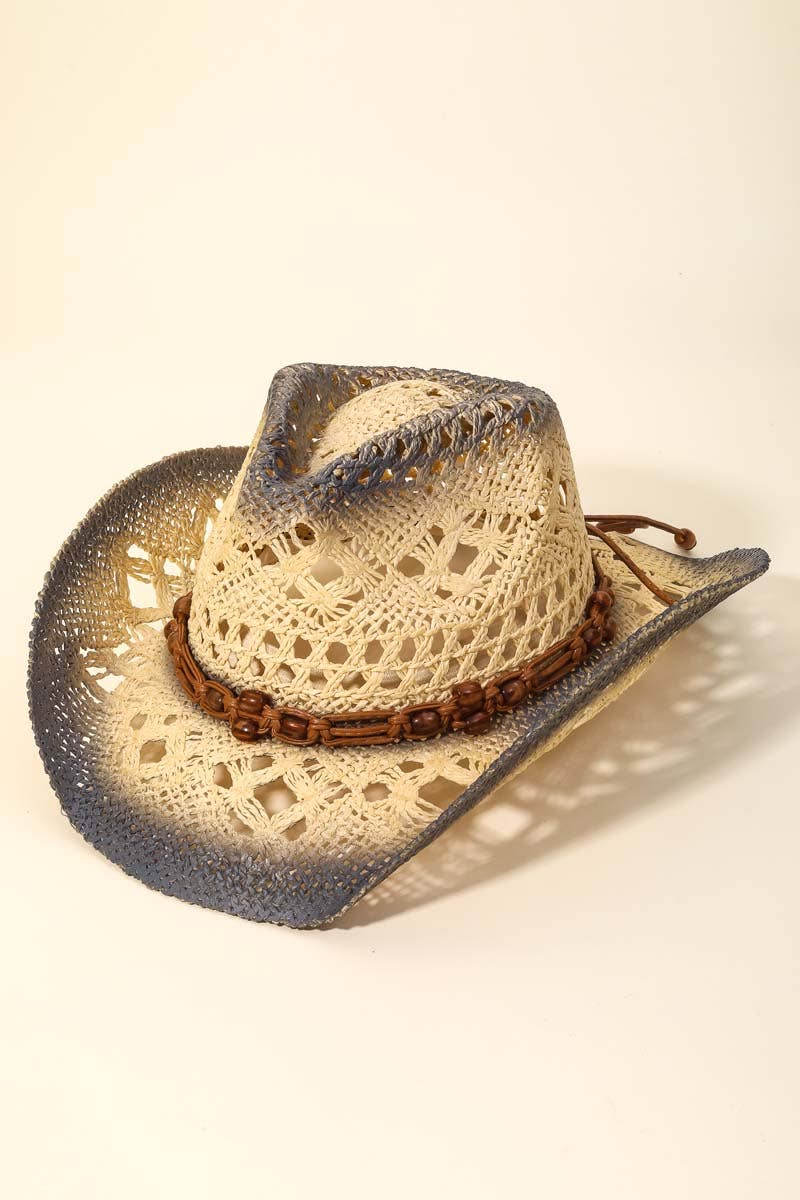 Braided Straw Cowboy Hat