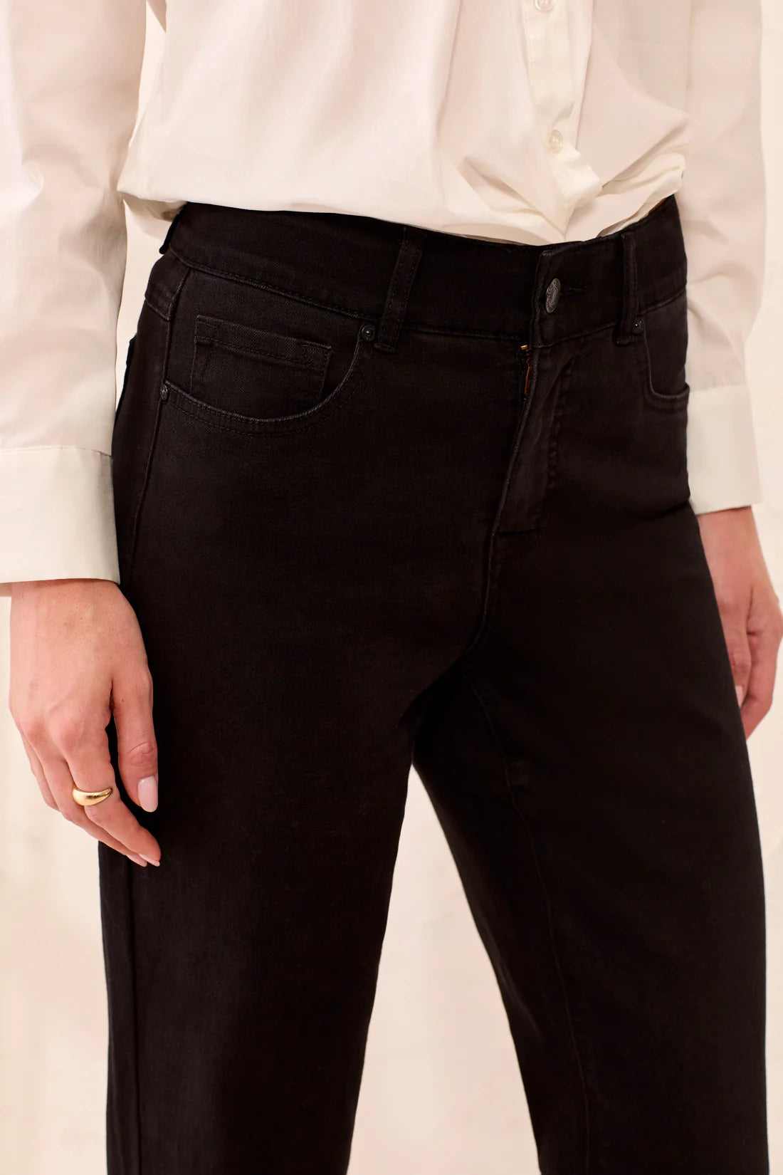 Sophia Curvy Straight Leg Denim Jeans