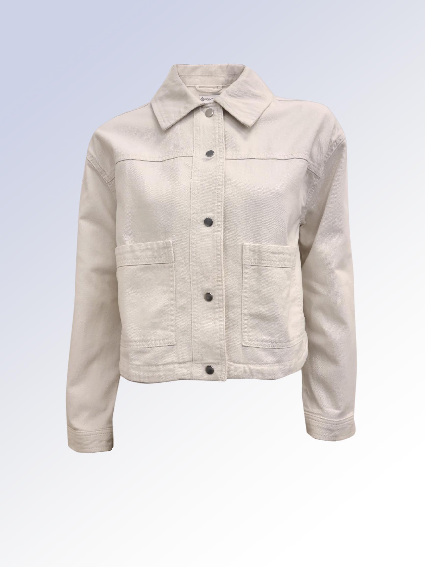 Patch Pocket Snap Button Denim Jacket