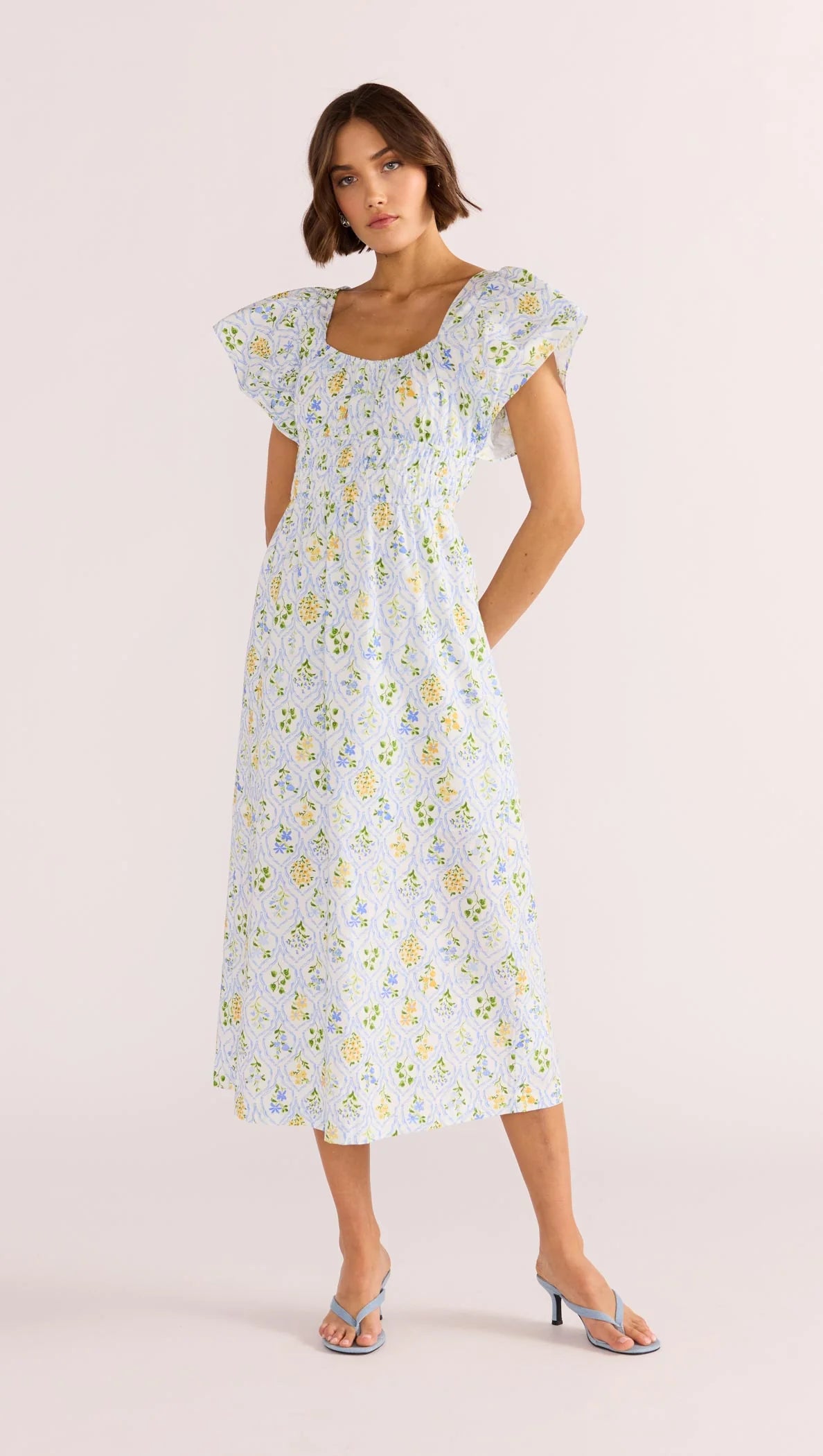 Meadow Flutter Midi Dress