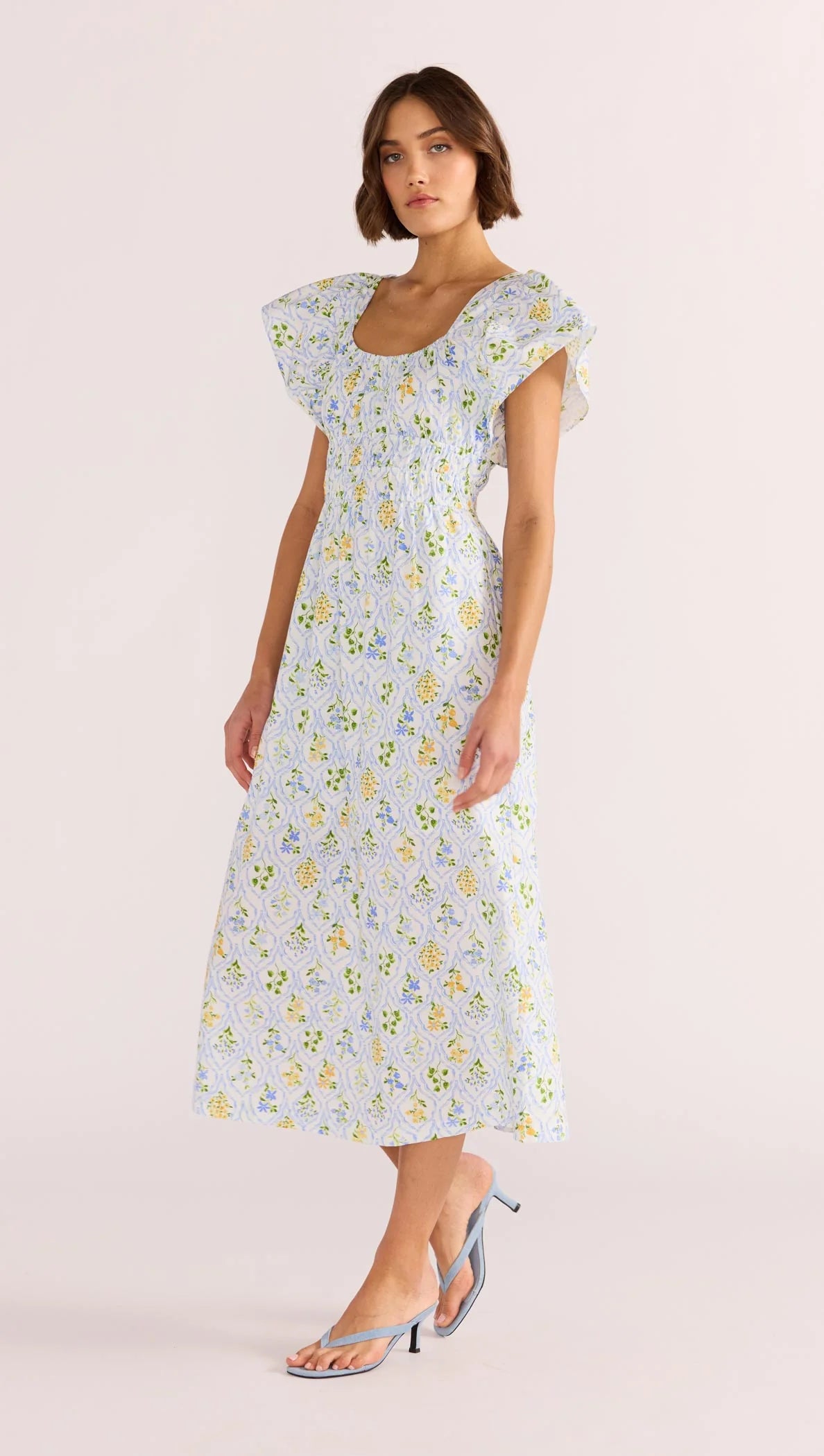 Meadow Flutter Midi Dress