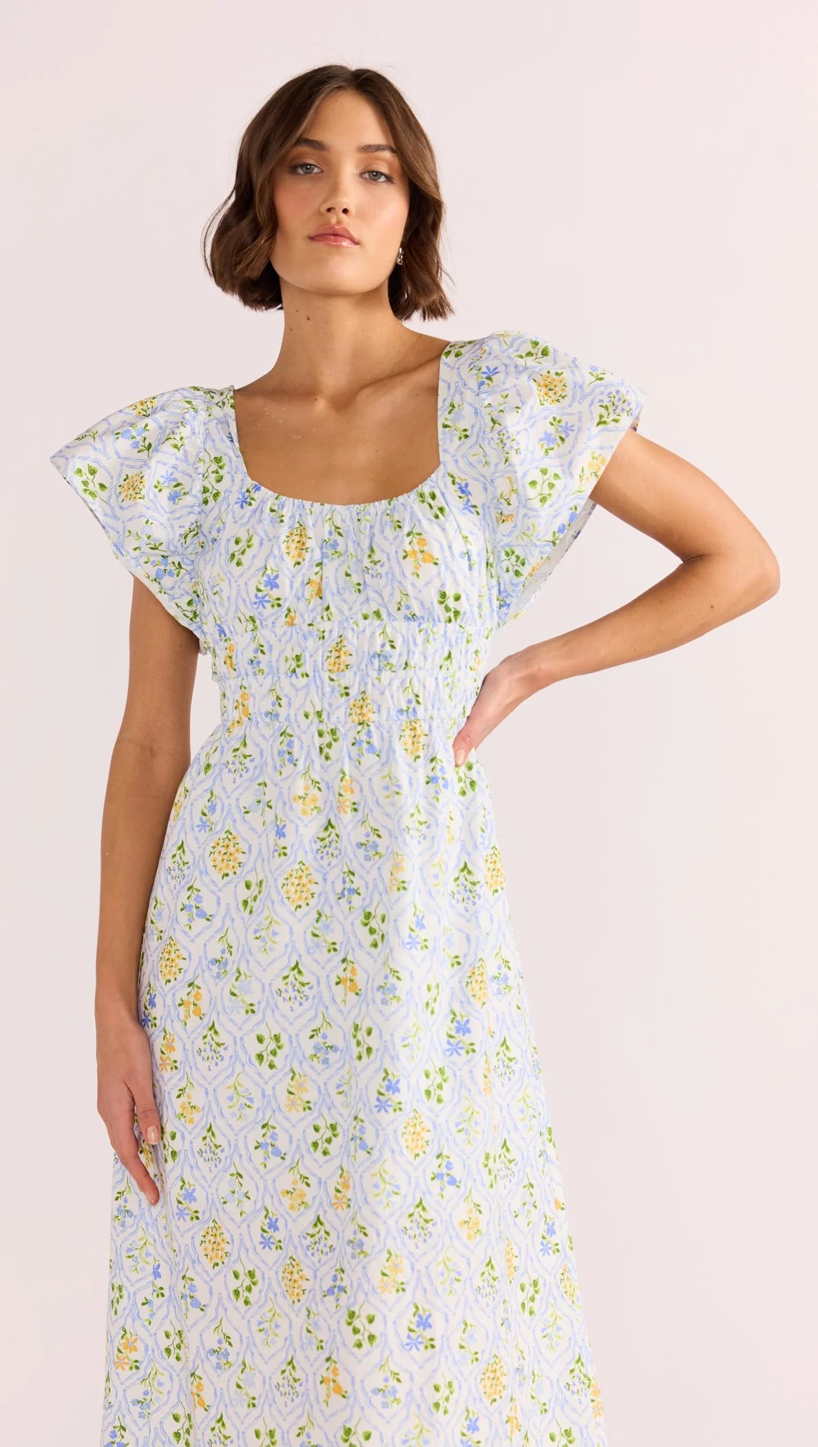 Meadow Flutter Midi Dress