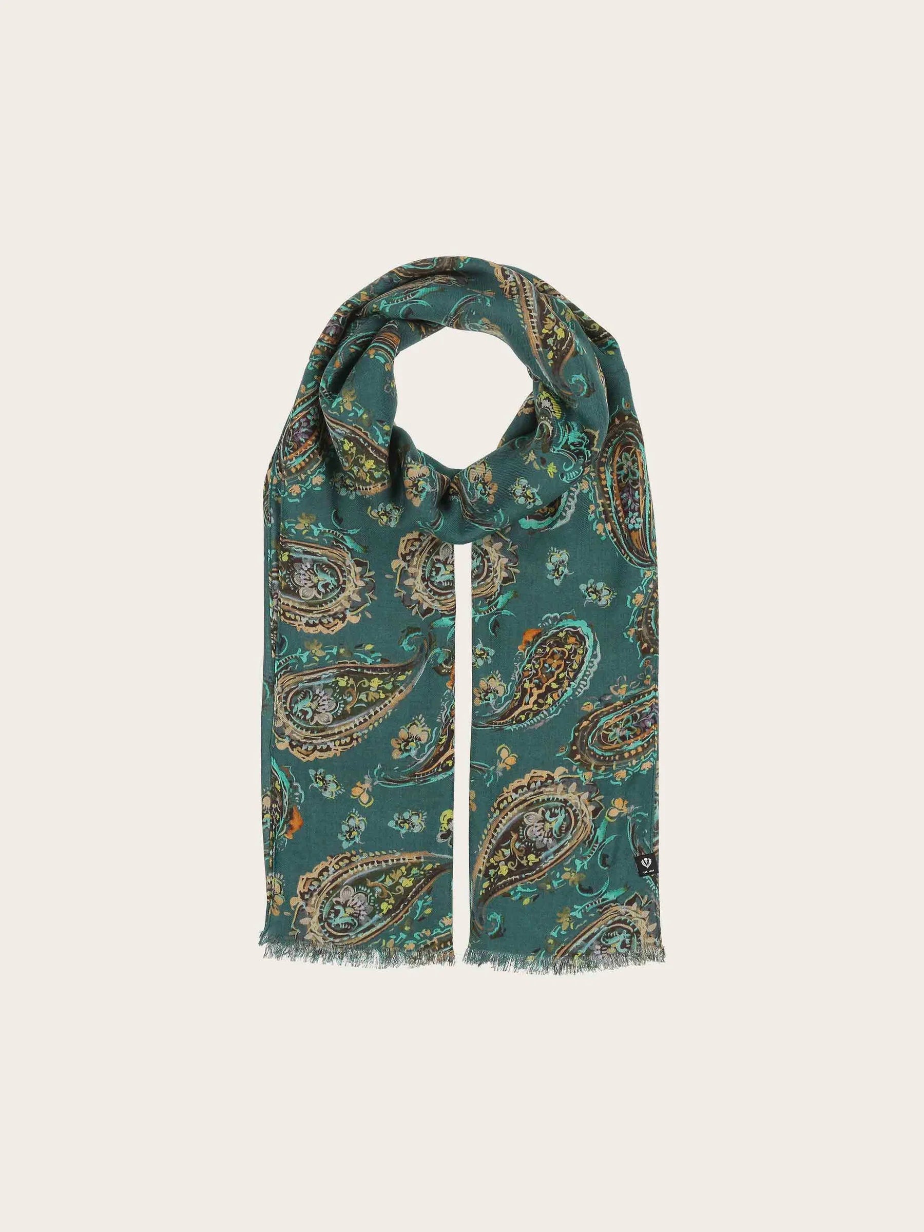 Scarf with Paisley Print