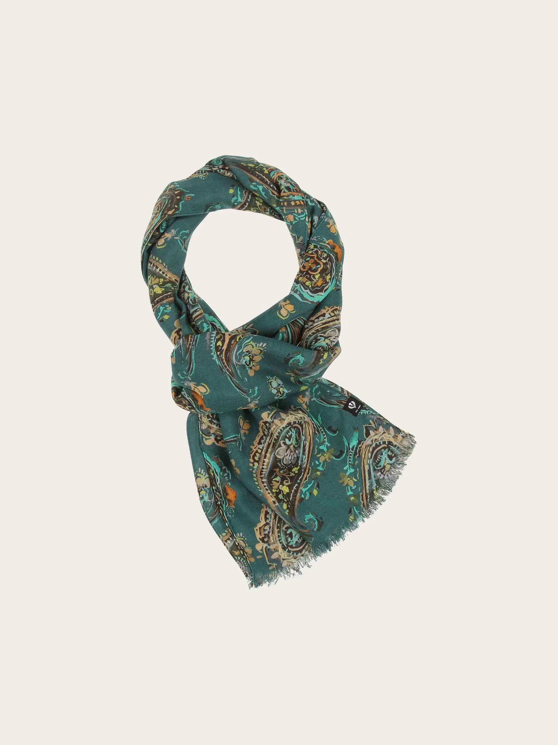 Scarf with Paisley Print