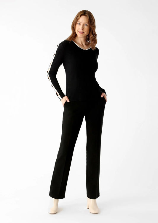 Jolie Fabric Straight Leg Trouser w/Pockets
