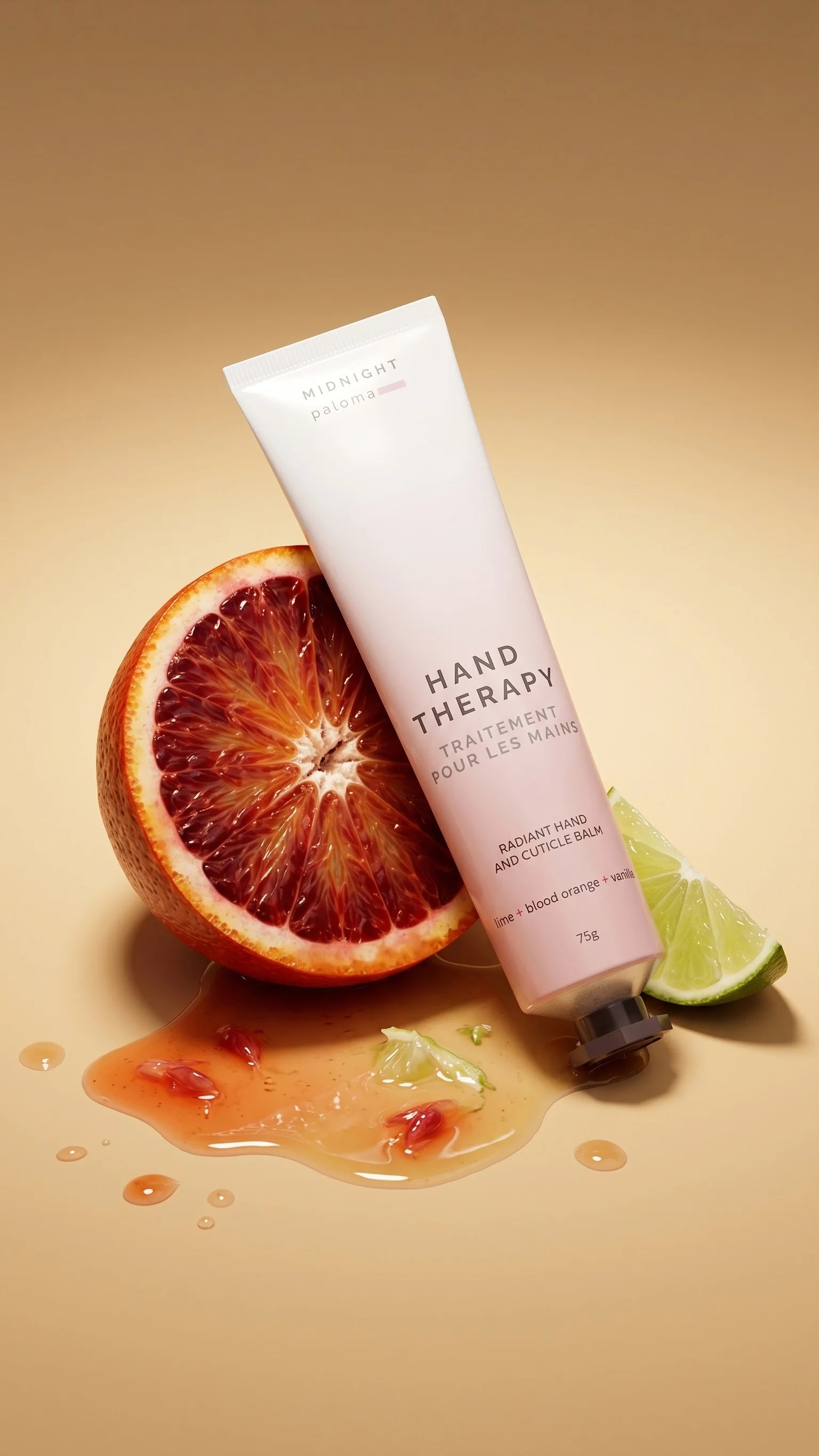 Hand Therapy Cream - Blood Orange, Lime, Vanilla + Grapefruit