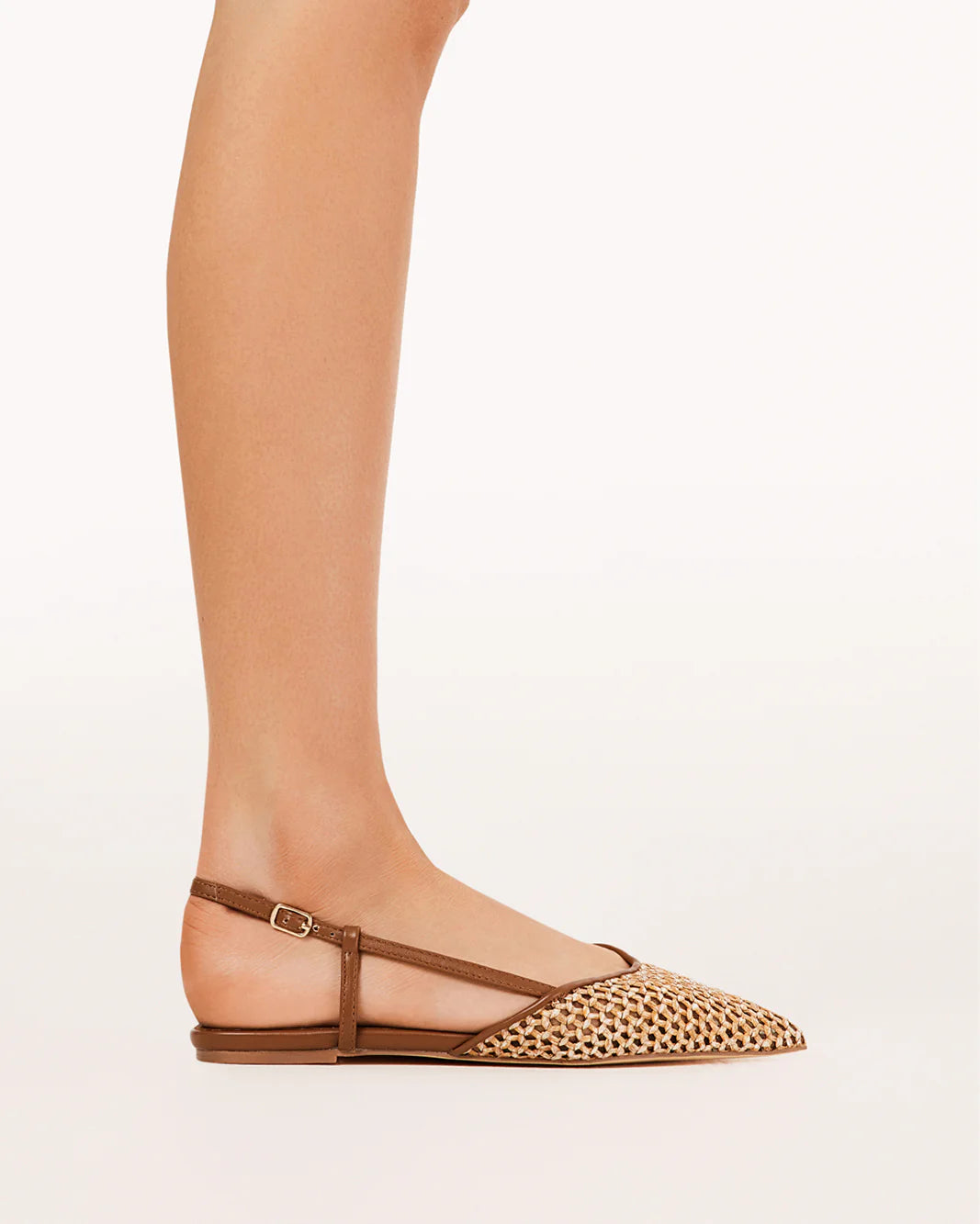 Alison Raffia Slingback Flat