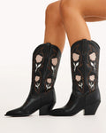 Arden Rose Embroidered Cowboy Boot