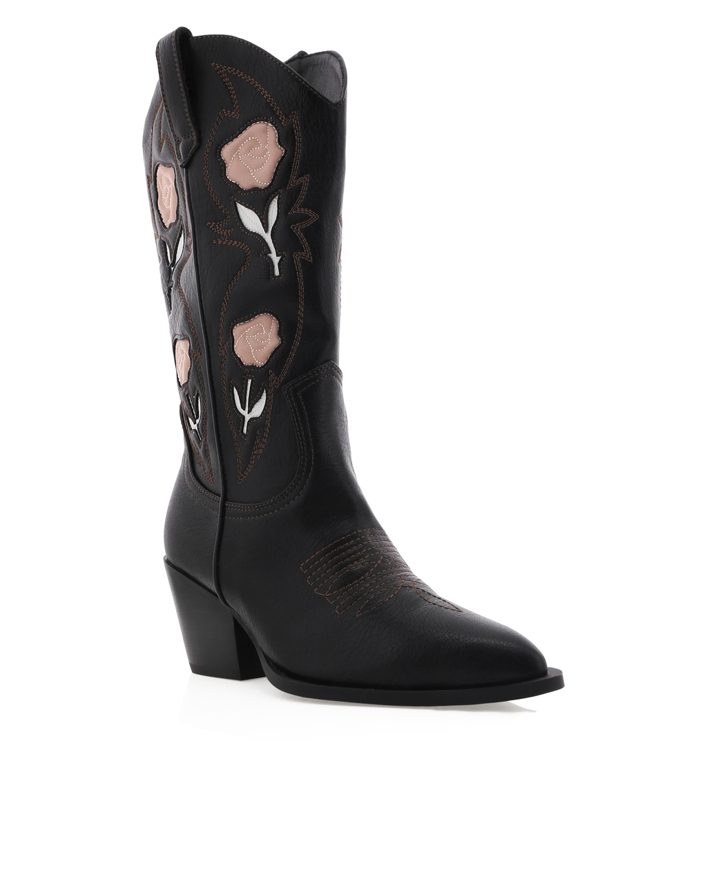 Arden Rose Embroidered Cowboy Boot