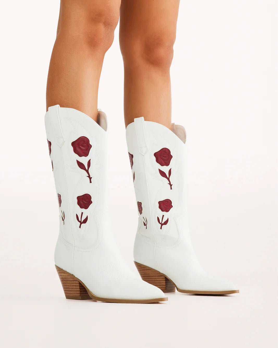 Arden Rose Embroidered Cowboy Boot