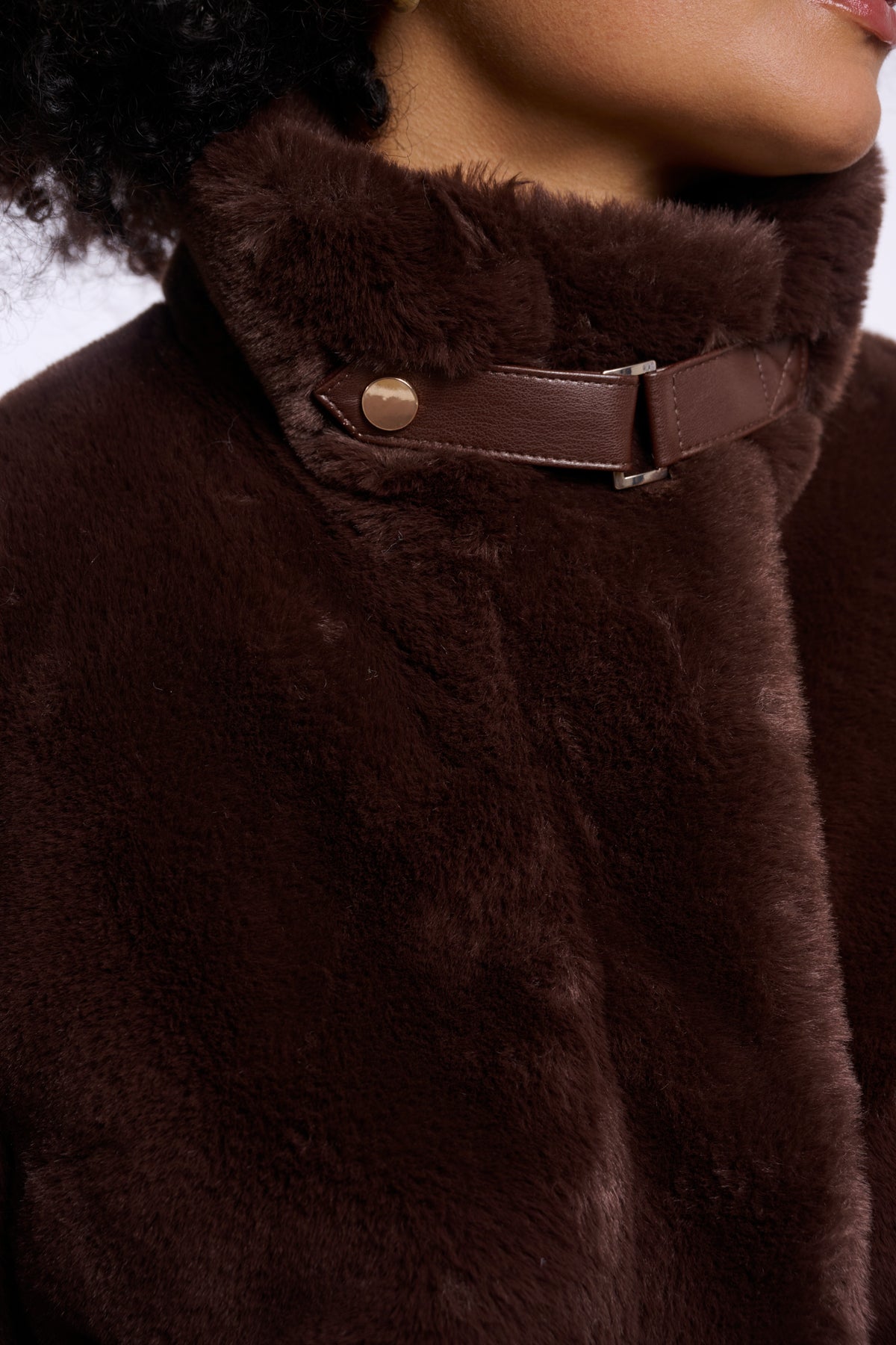 Ambra Short Faux Fur Jacket