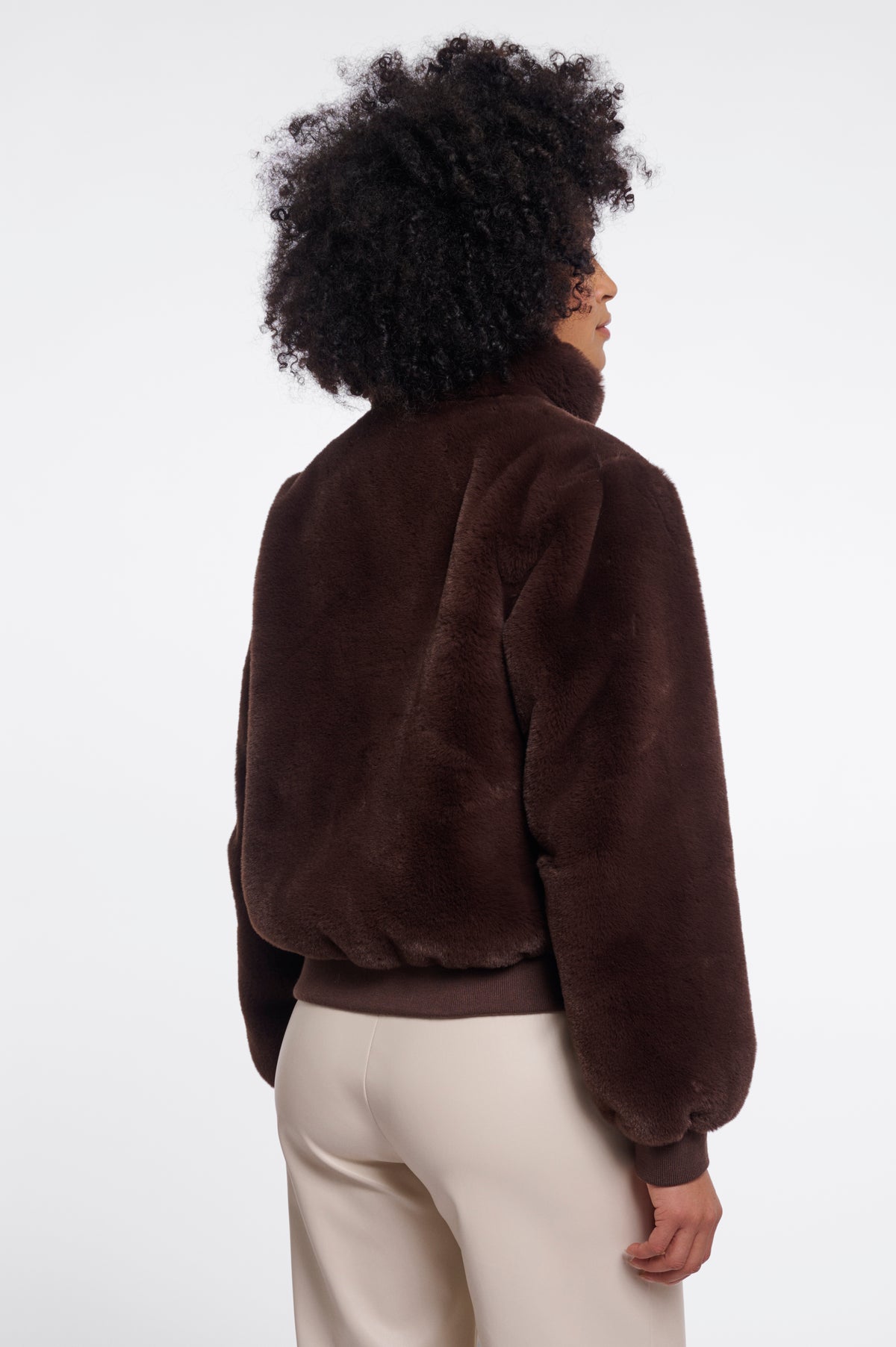 Ambra Short Faux Fur Jacket