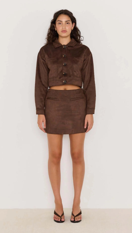 Aston Suede Mini Skirt