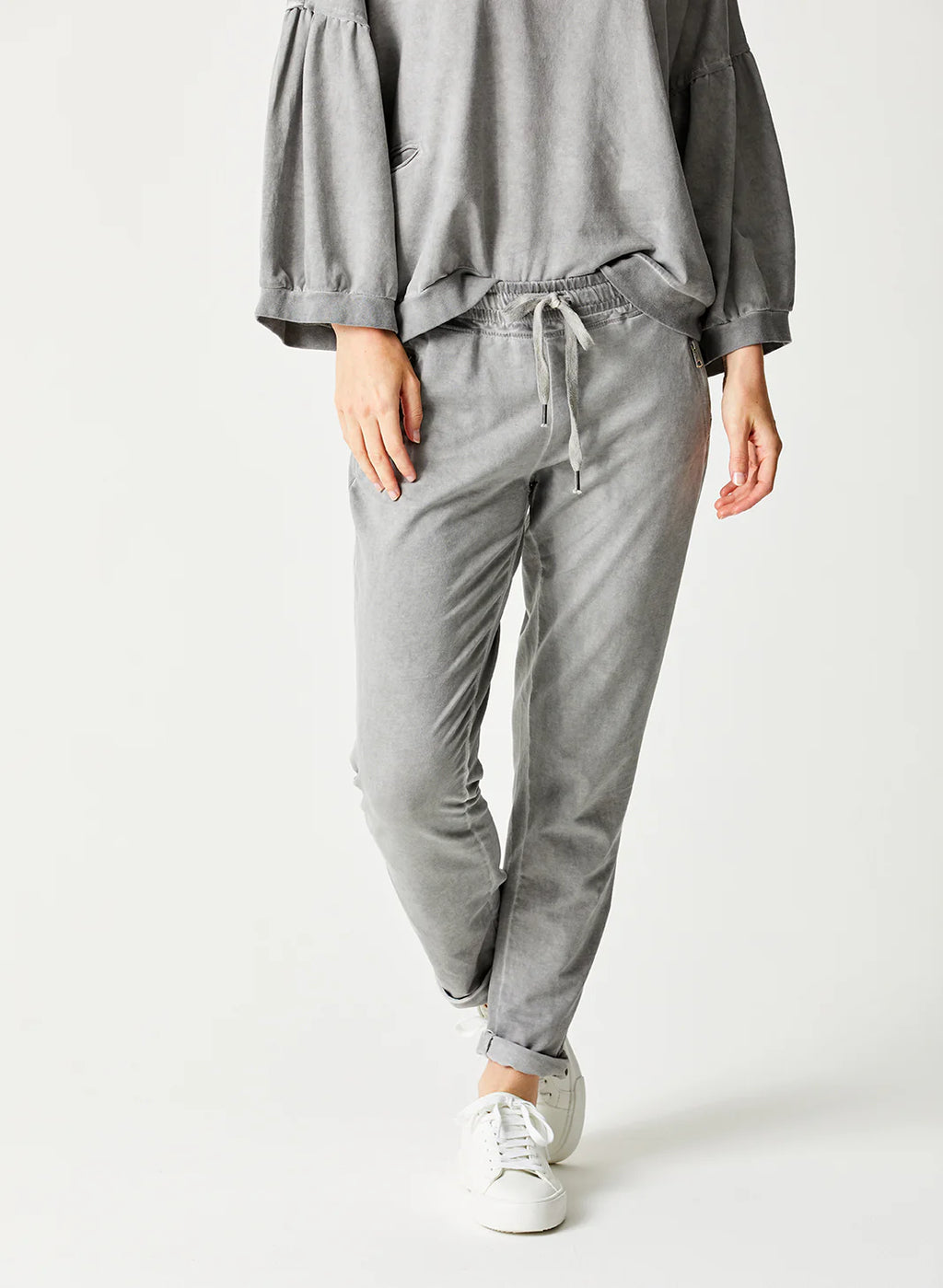 Bailey Vintage Wash Side Zip Joggers