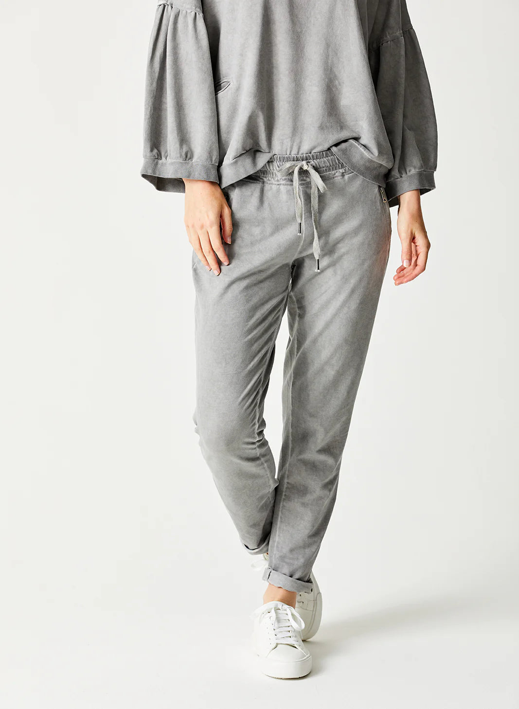 Bailey Vintage Wash Side Zip Joggers