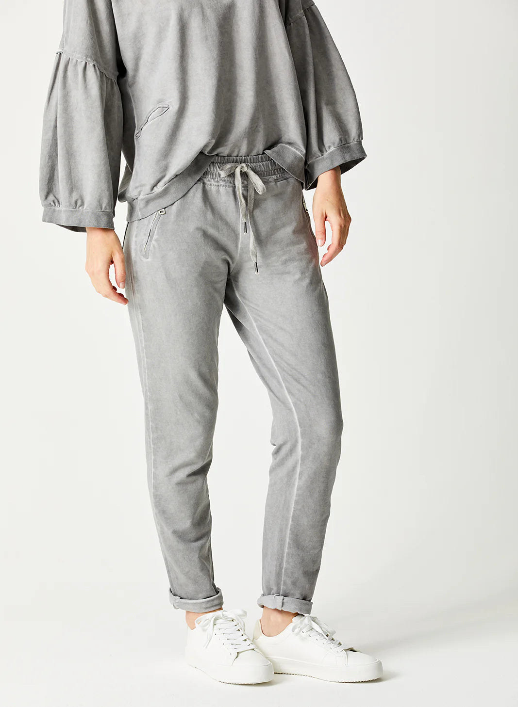 Bailey Vintage Wash Side Zip Joggers