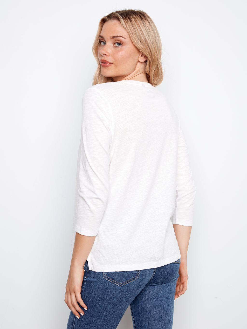 Organic Cotton 3/4 Sleeve Top