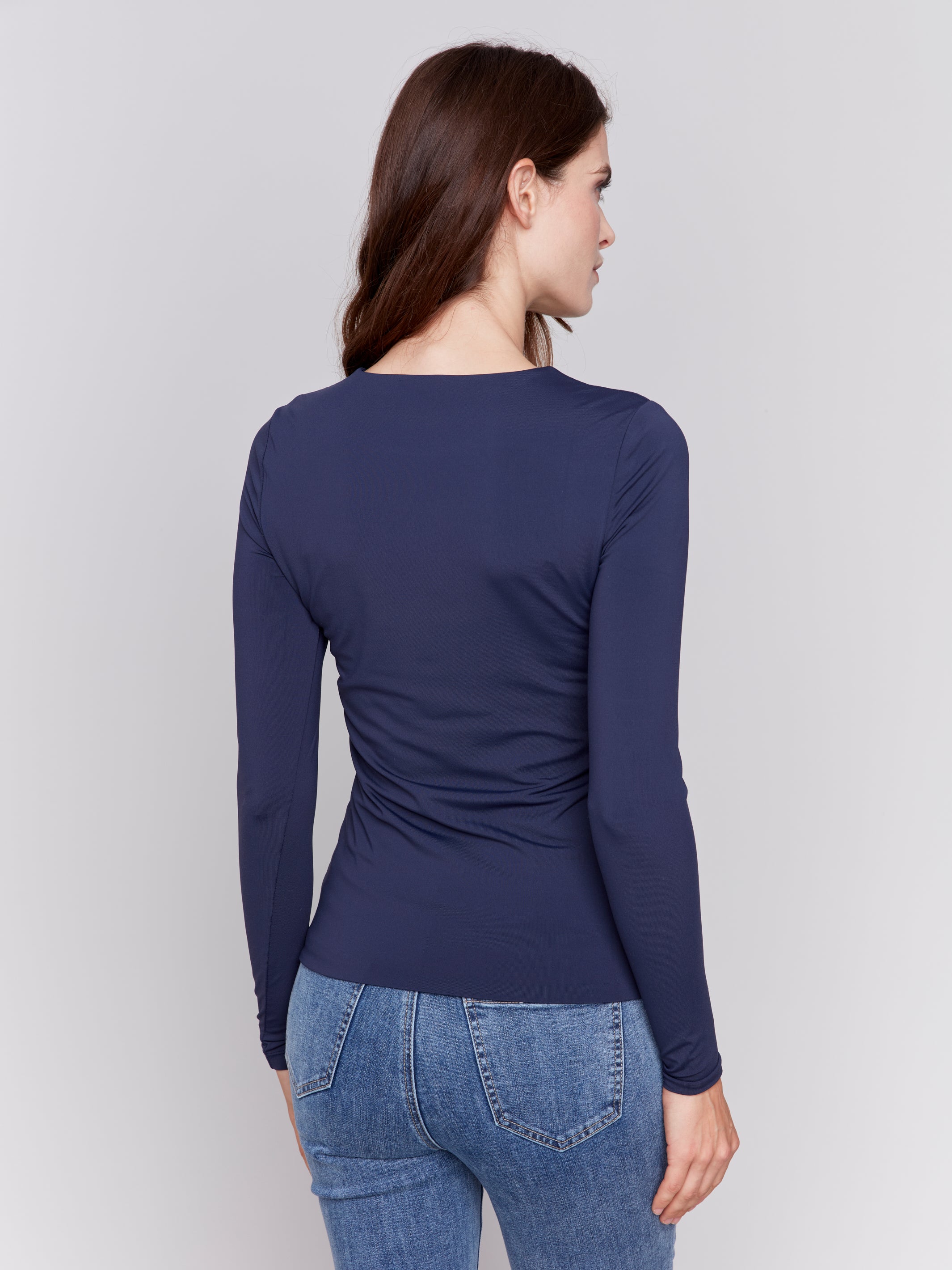 Super Stretch Long Sleeve Crew Neck Top