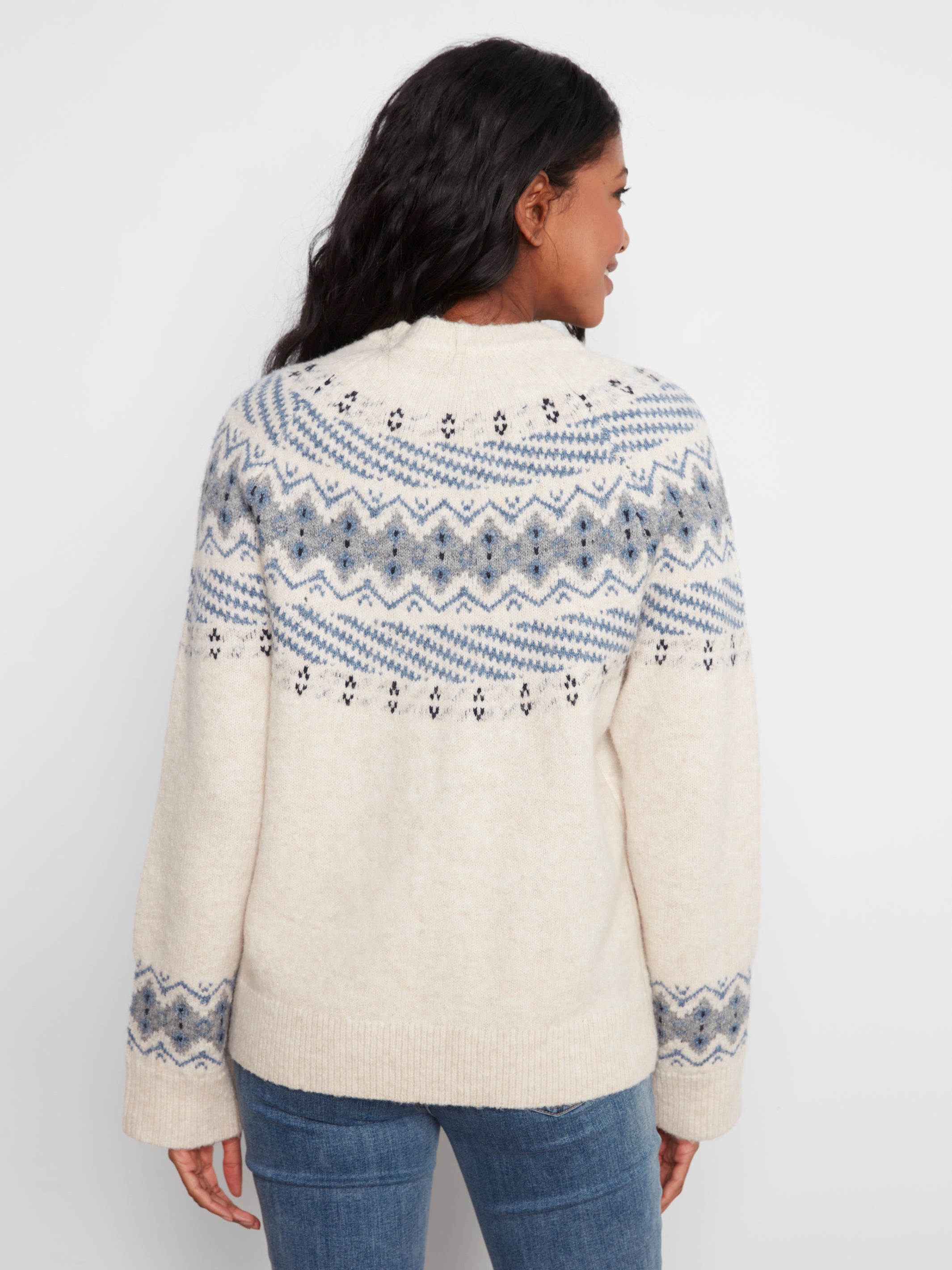 Fair Isle Crew Neck Sweater