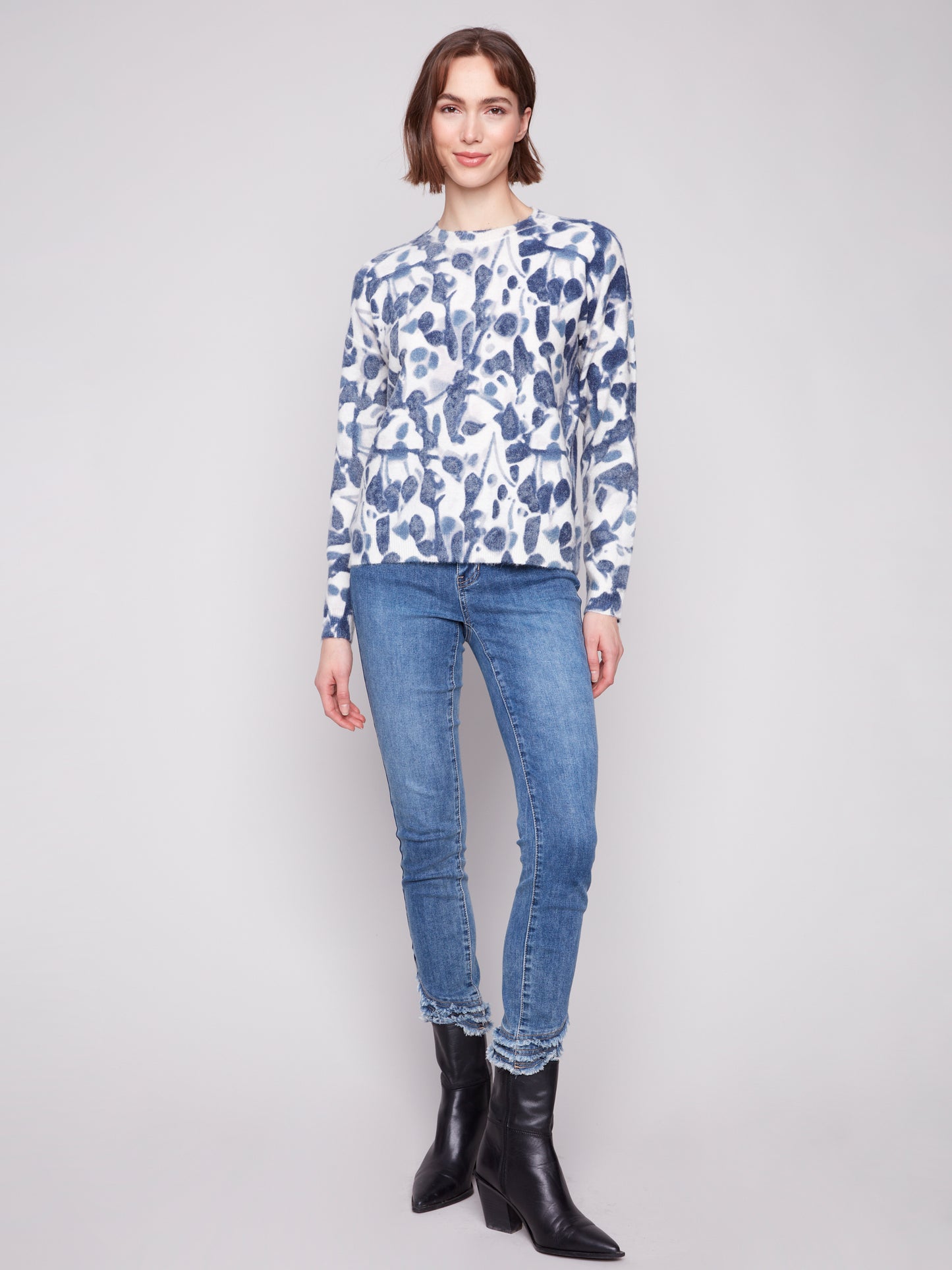 Reversible Printed Sweater
