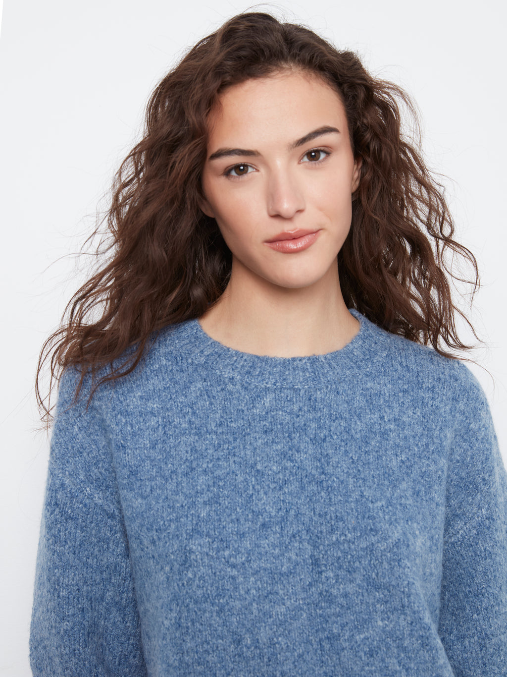 Elbow Sleeve Balloon Shape Sweater