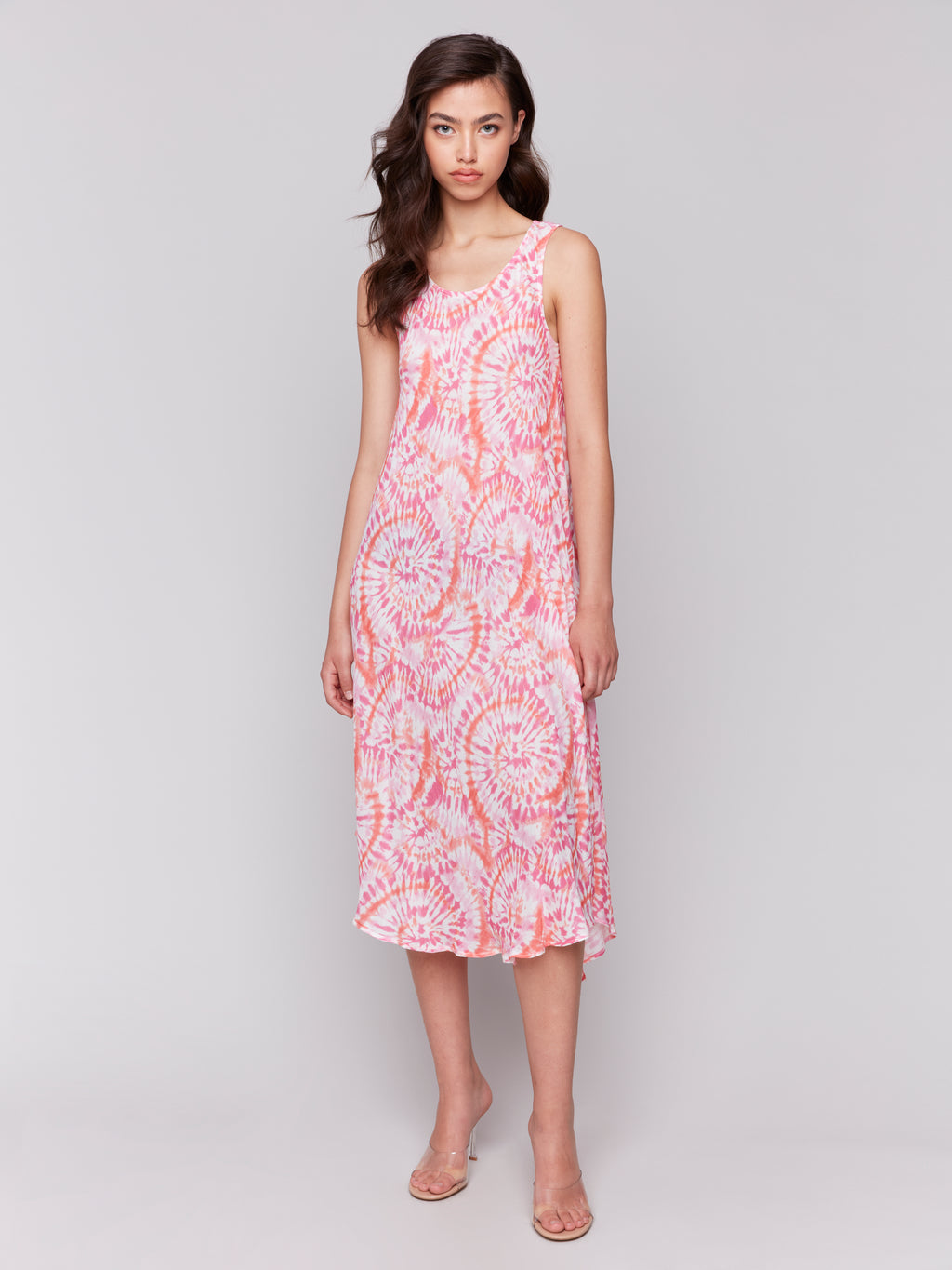 Sleeveless Printed Rayon Dress