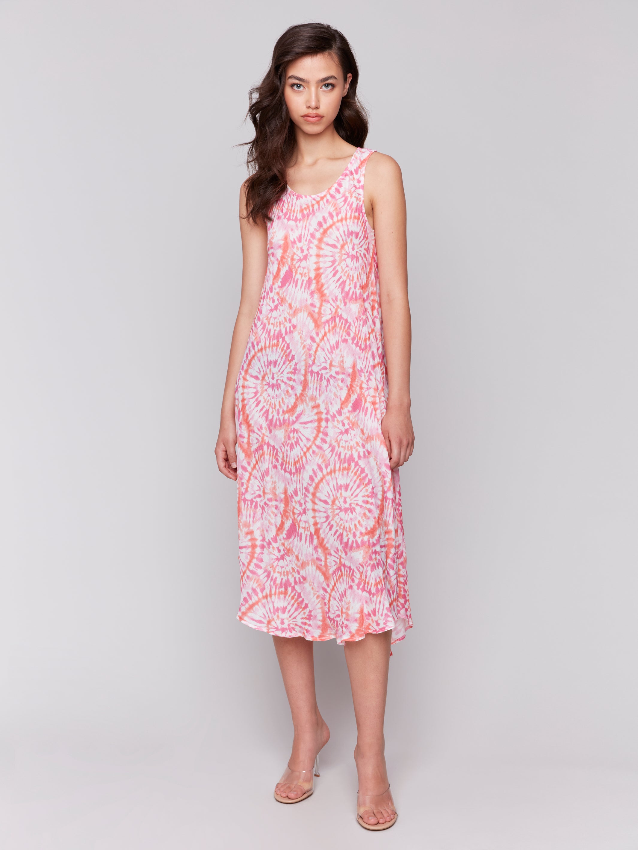 Sleeveless Printed Rayon Dress