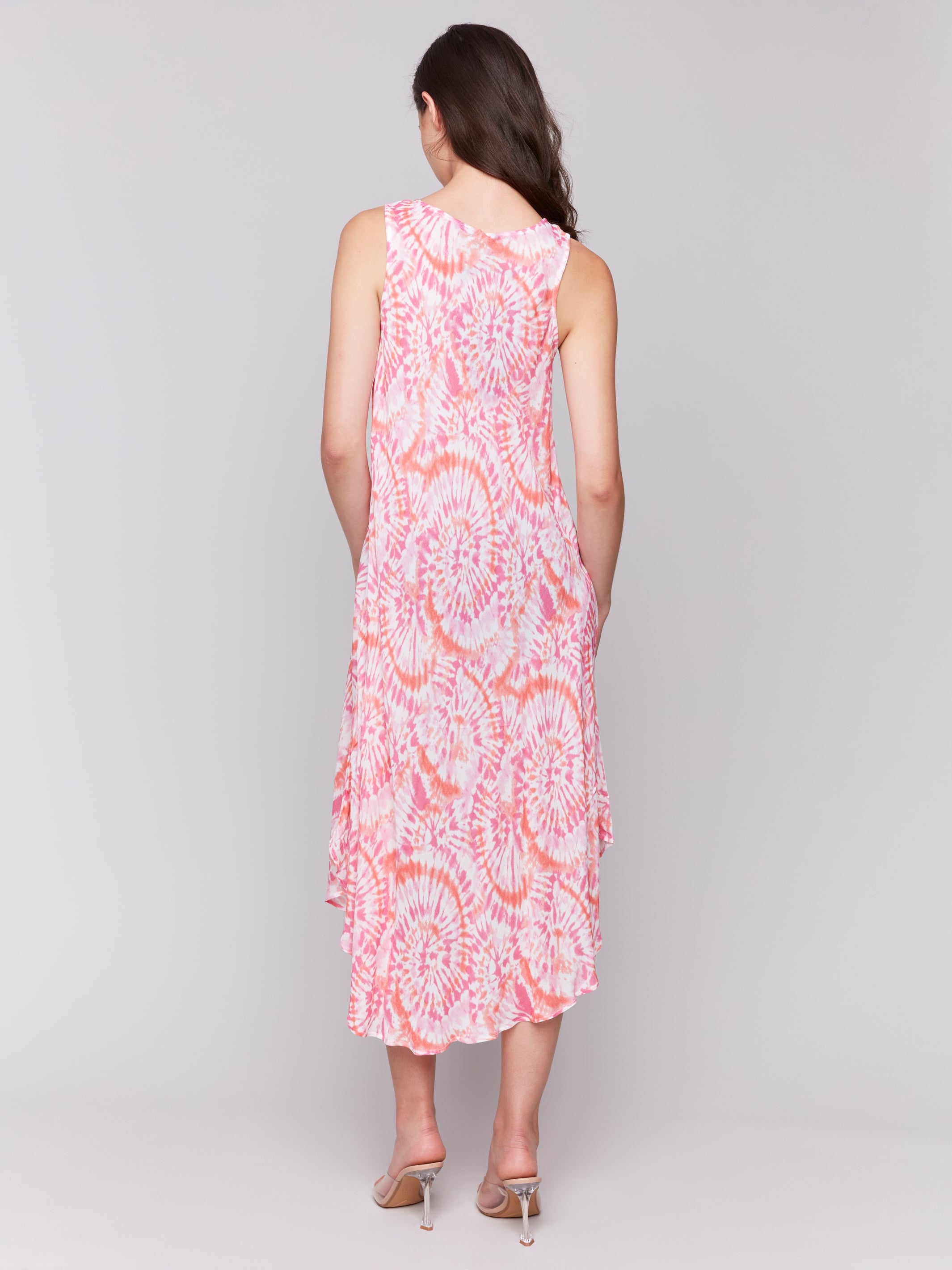 Sleeveless Printed Rayon Dress
