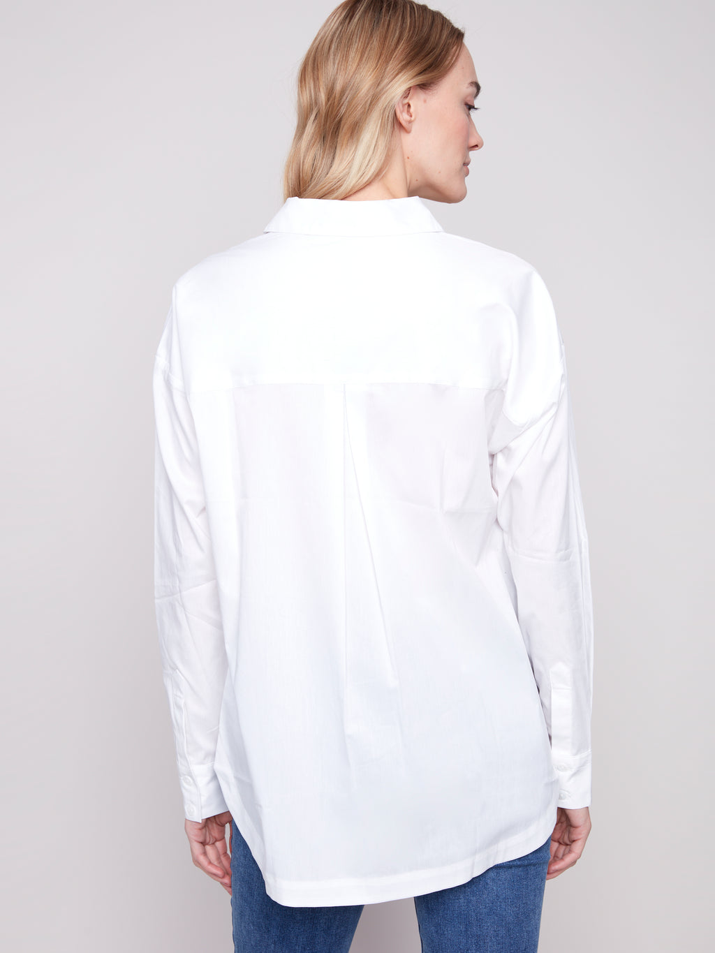 Long Sleeve Button Up Shirt with Chest Pockets