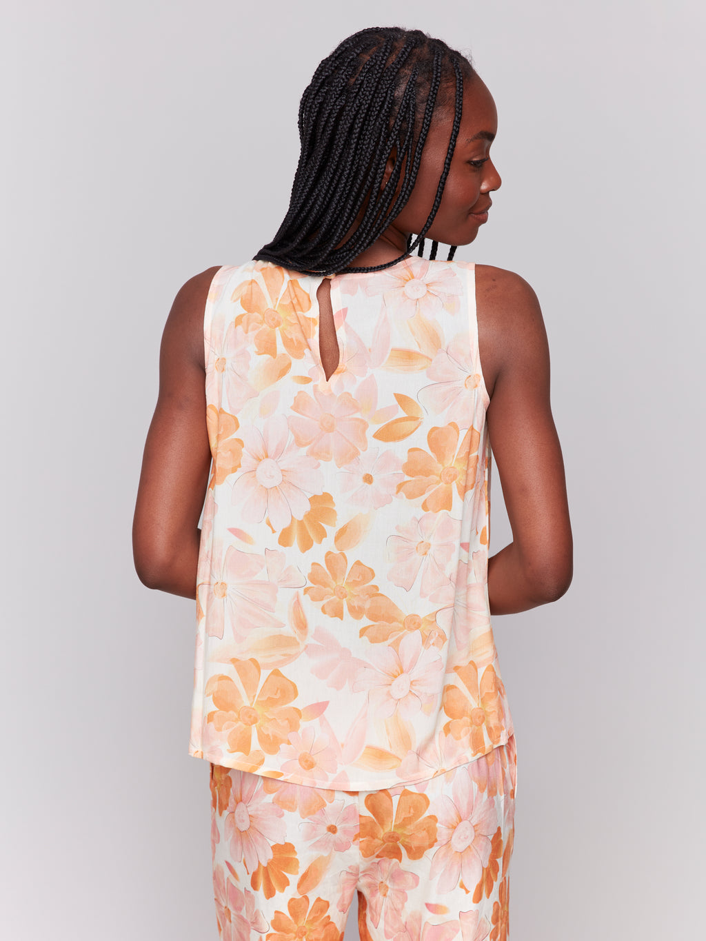 Printed Viscose Sleeveless Top