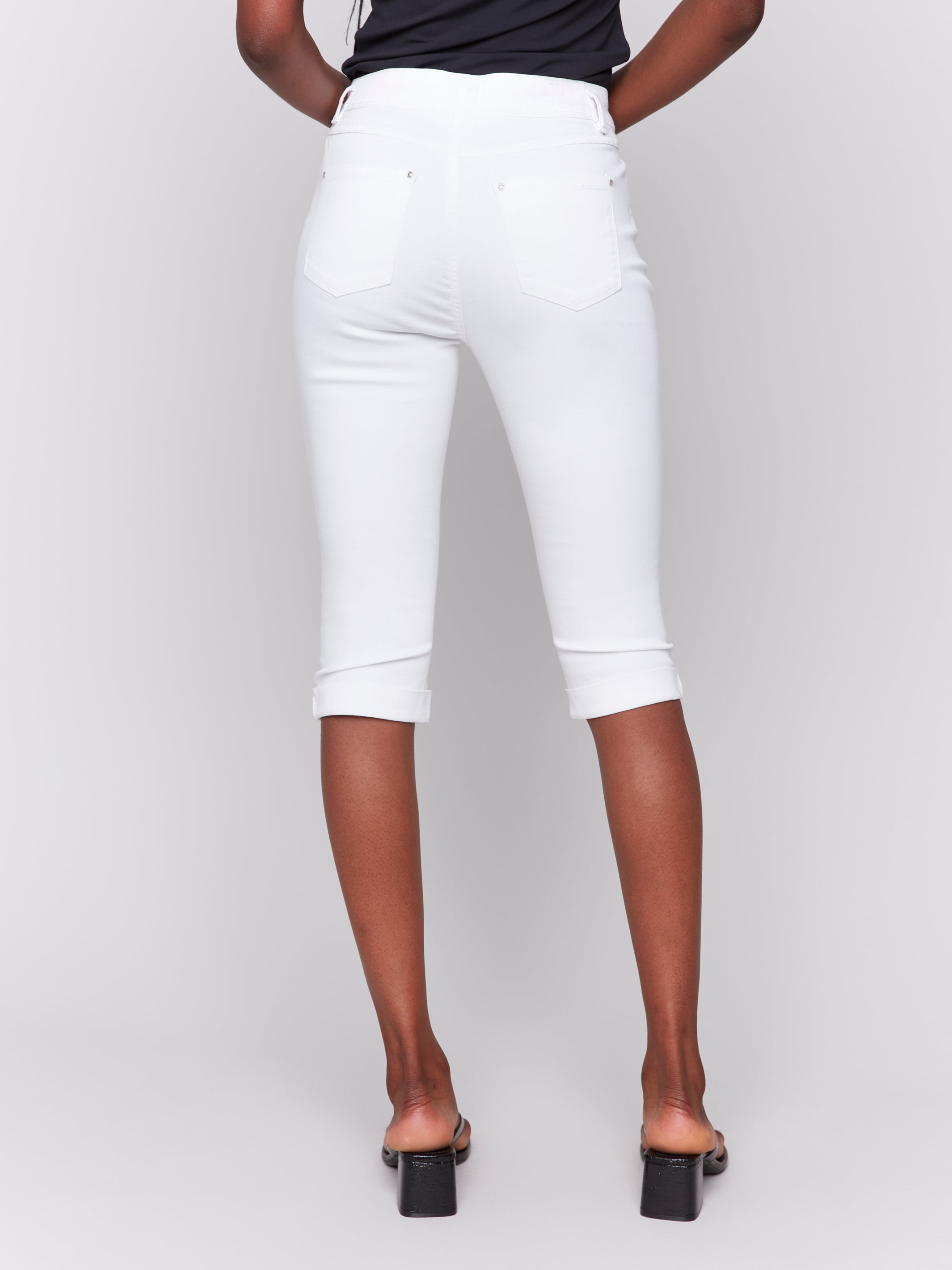 Stretch Twill Pedal Pusher Pants