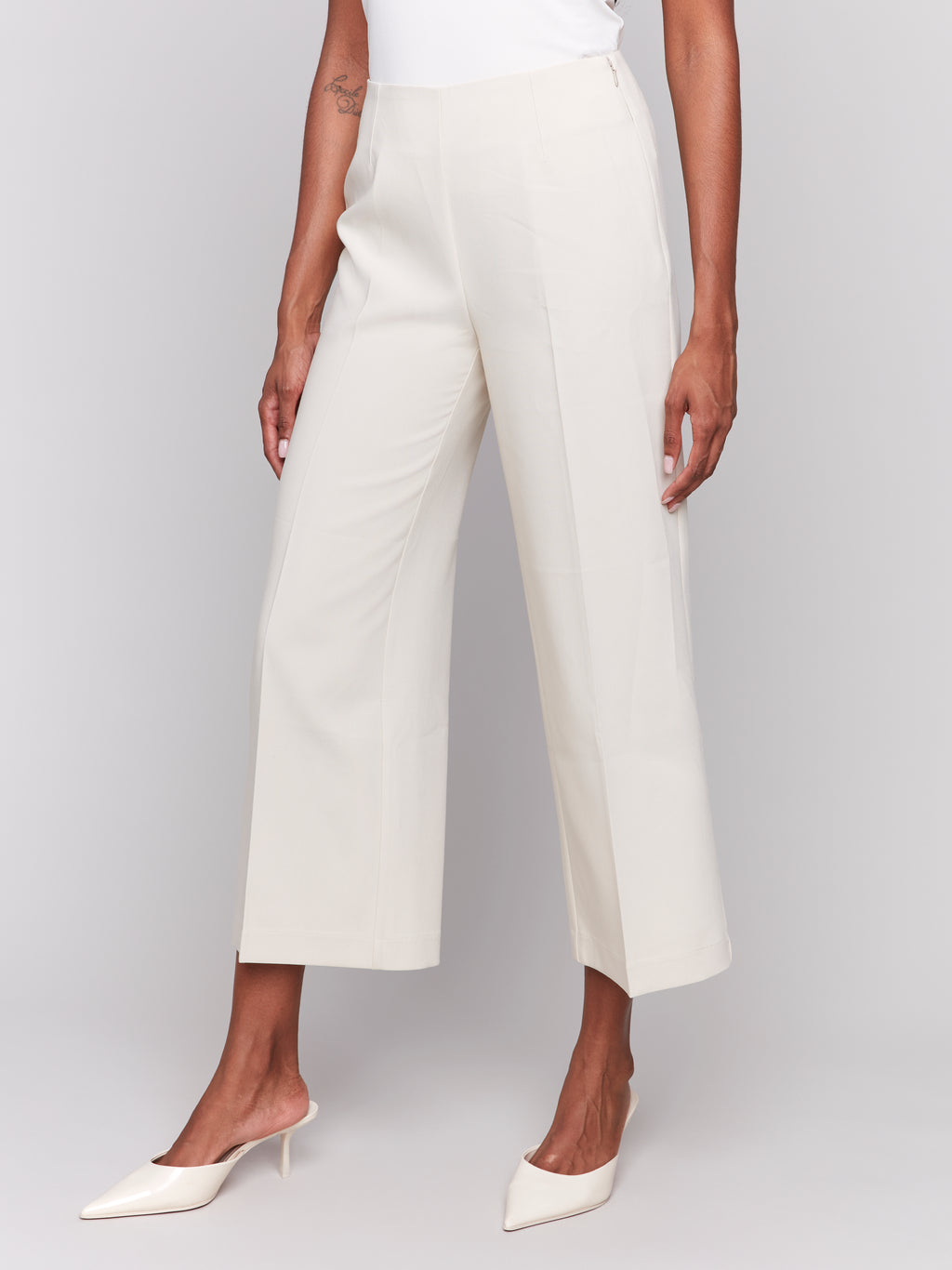 Cropped Wide Leg Pants