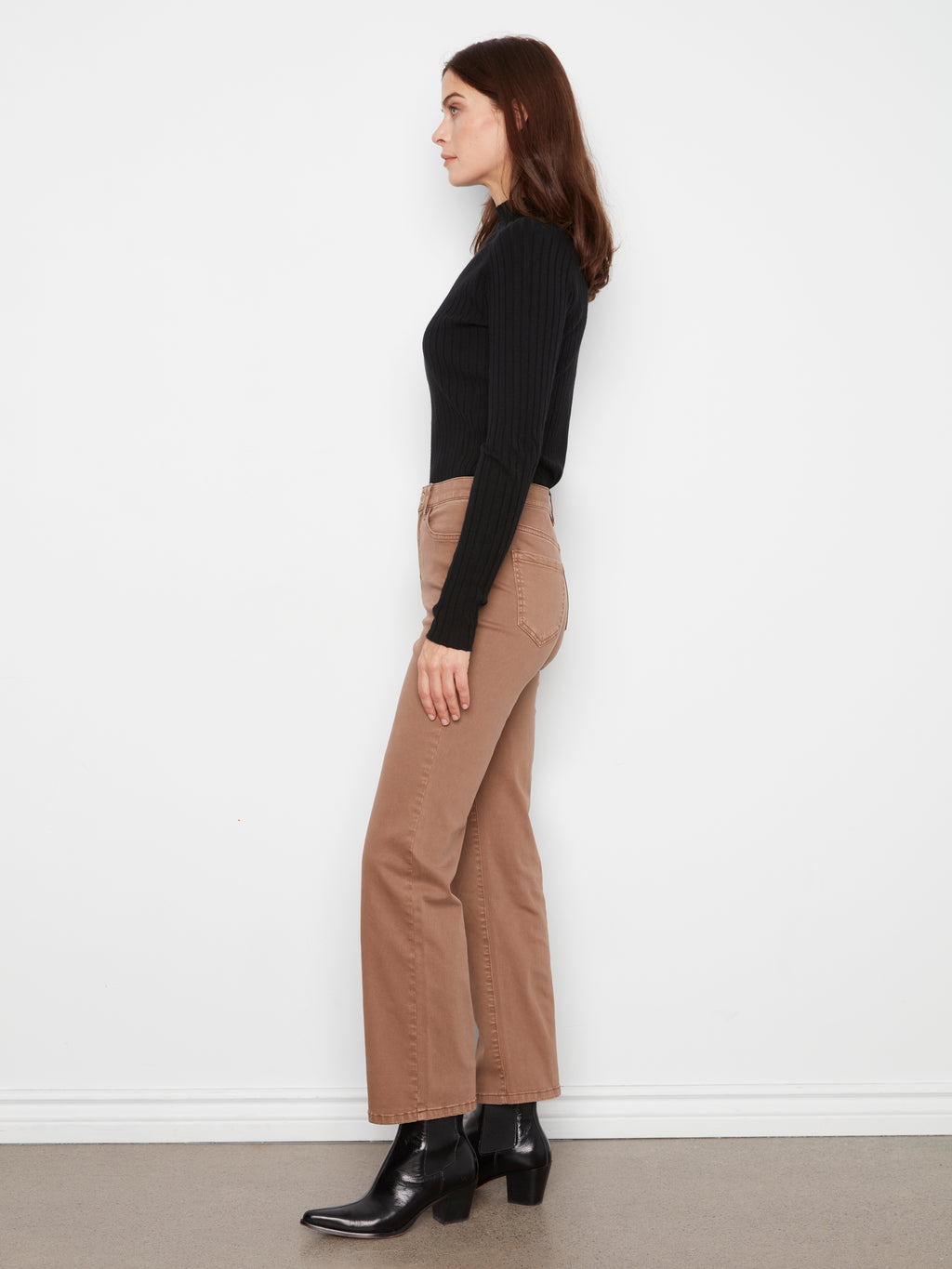 Straight Leg Twill Pants