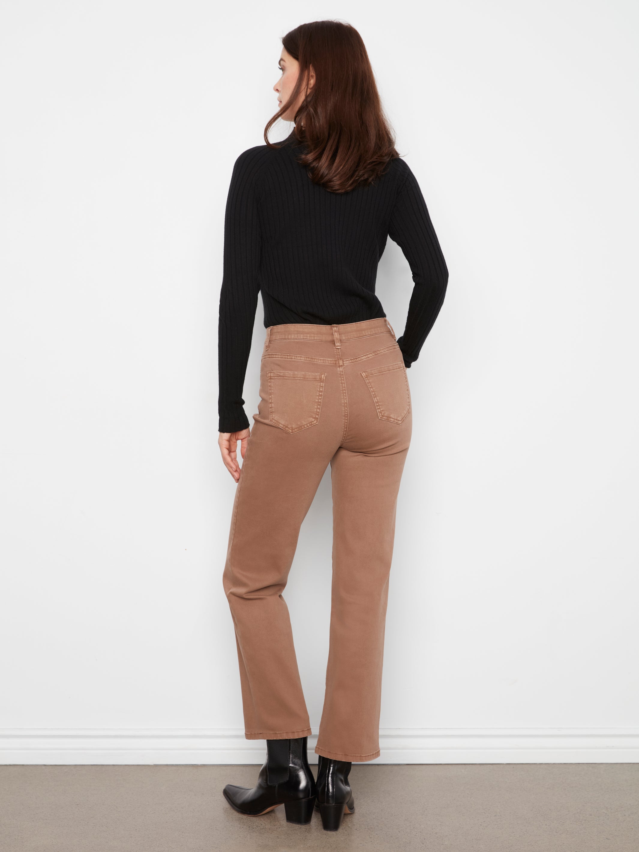 Straight Leg Twill Pants