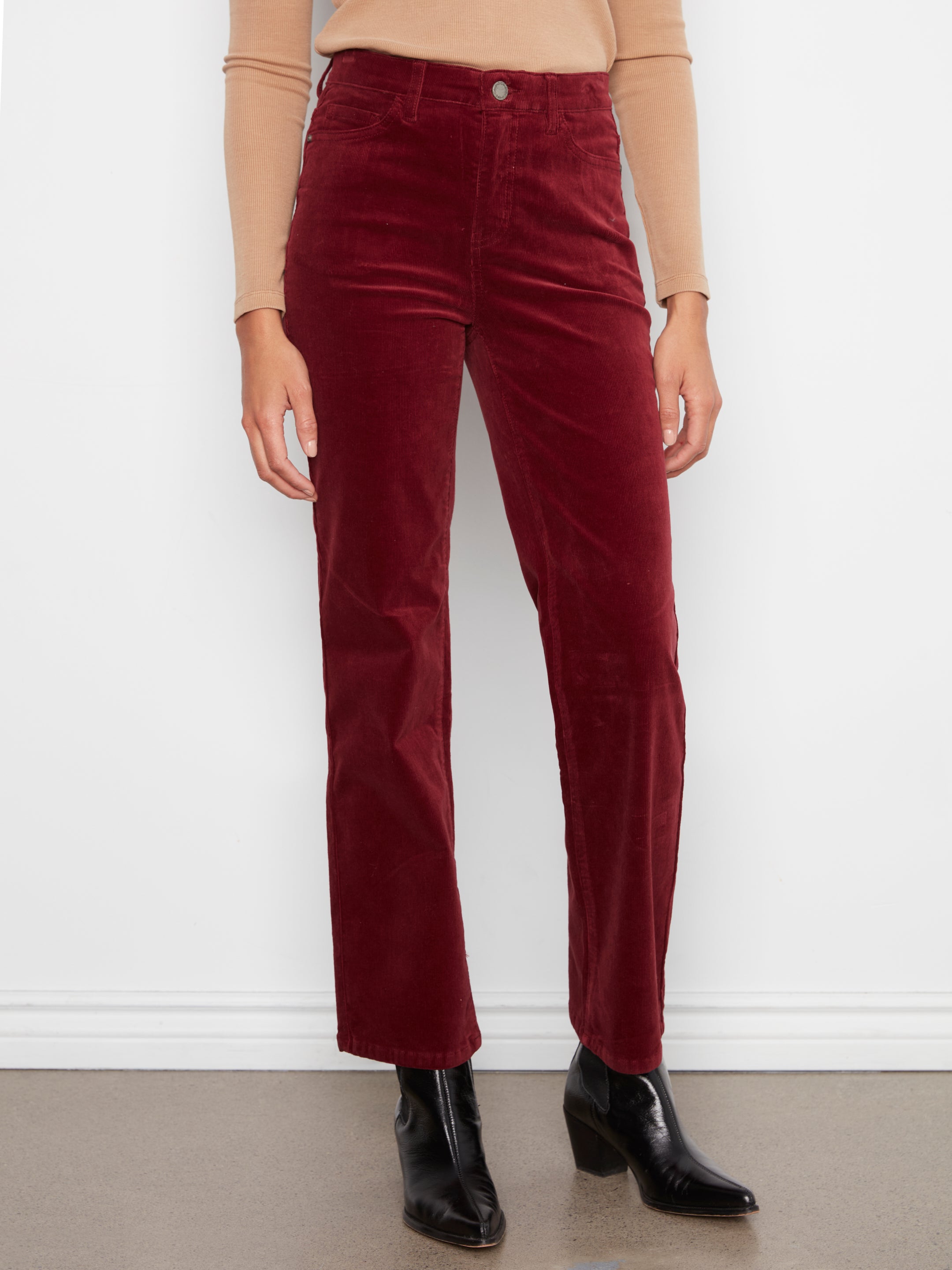 Straight Leg Corduroy Pants