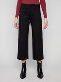 Patch Pocket Wide Leg Ponte Pants