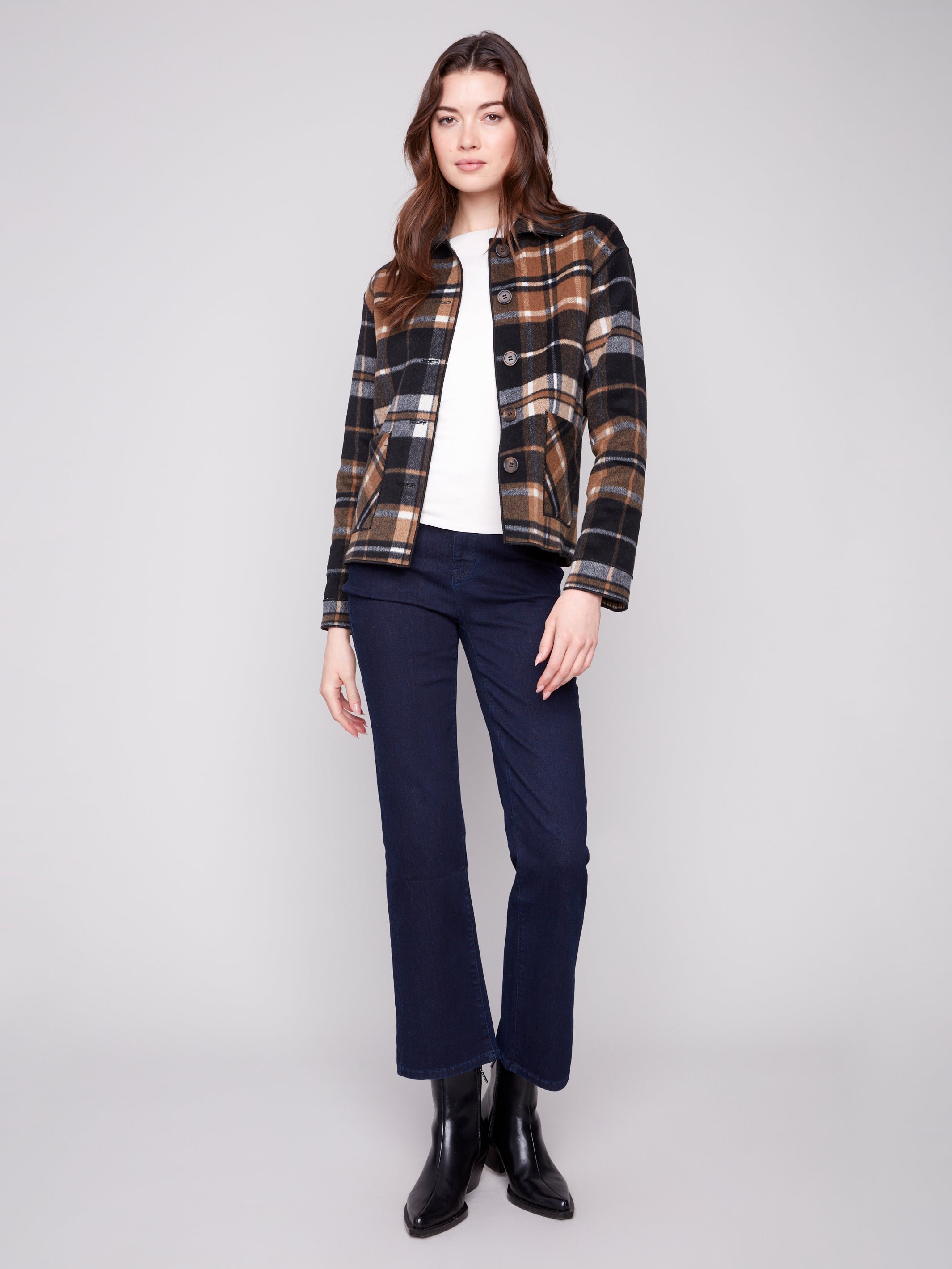 Reversible Plaid Jacket