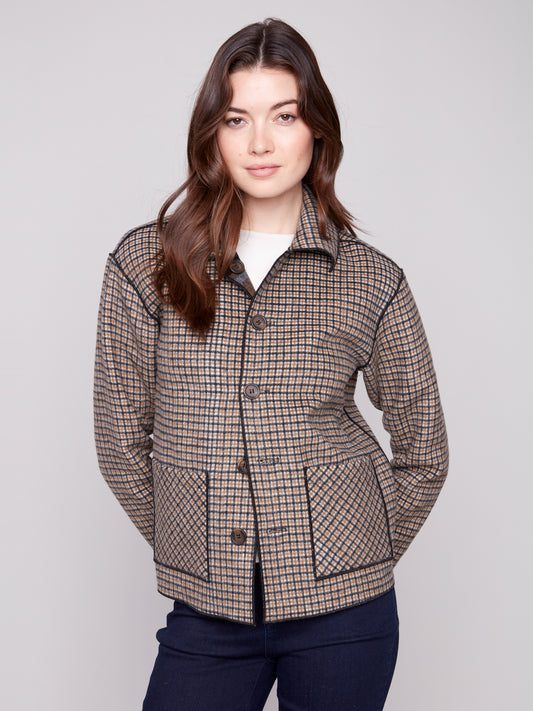 Reversible Plaid Jacket